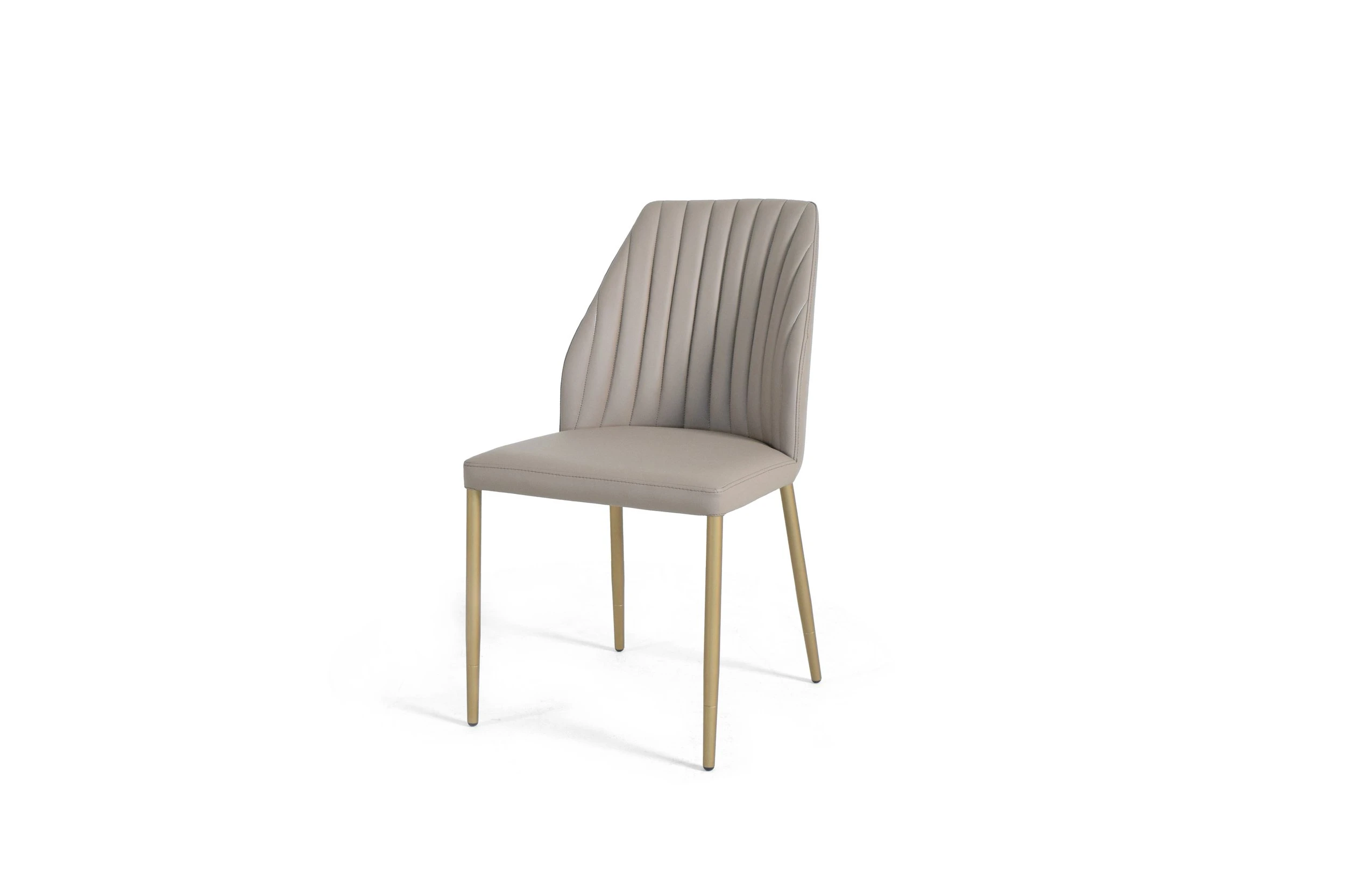 Angled view of Amber modern dining chair