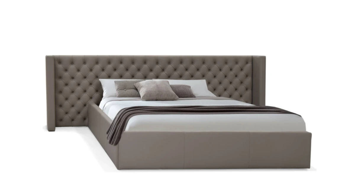 Asher Upholstered King Bed With Tufted Headboard