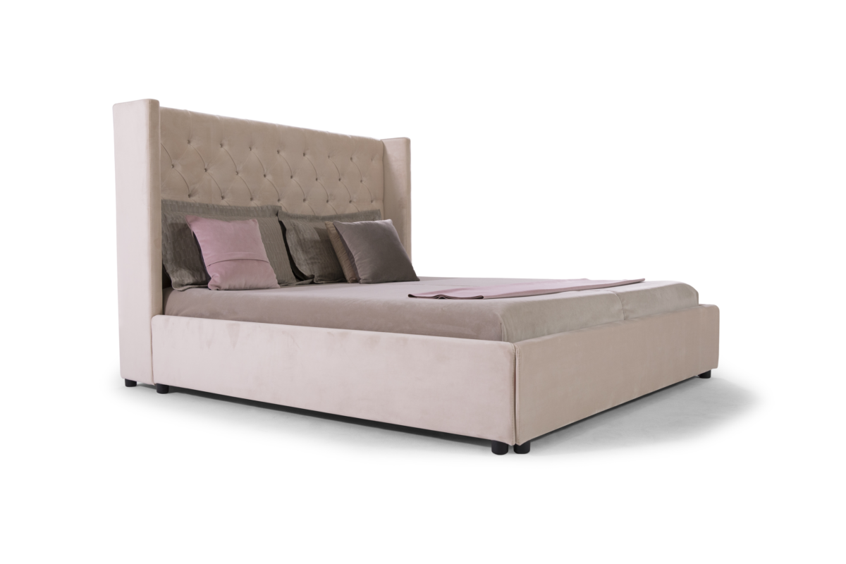 Side profile view of Colombo Contemporary Bed