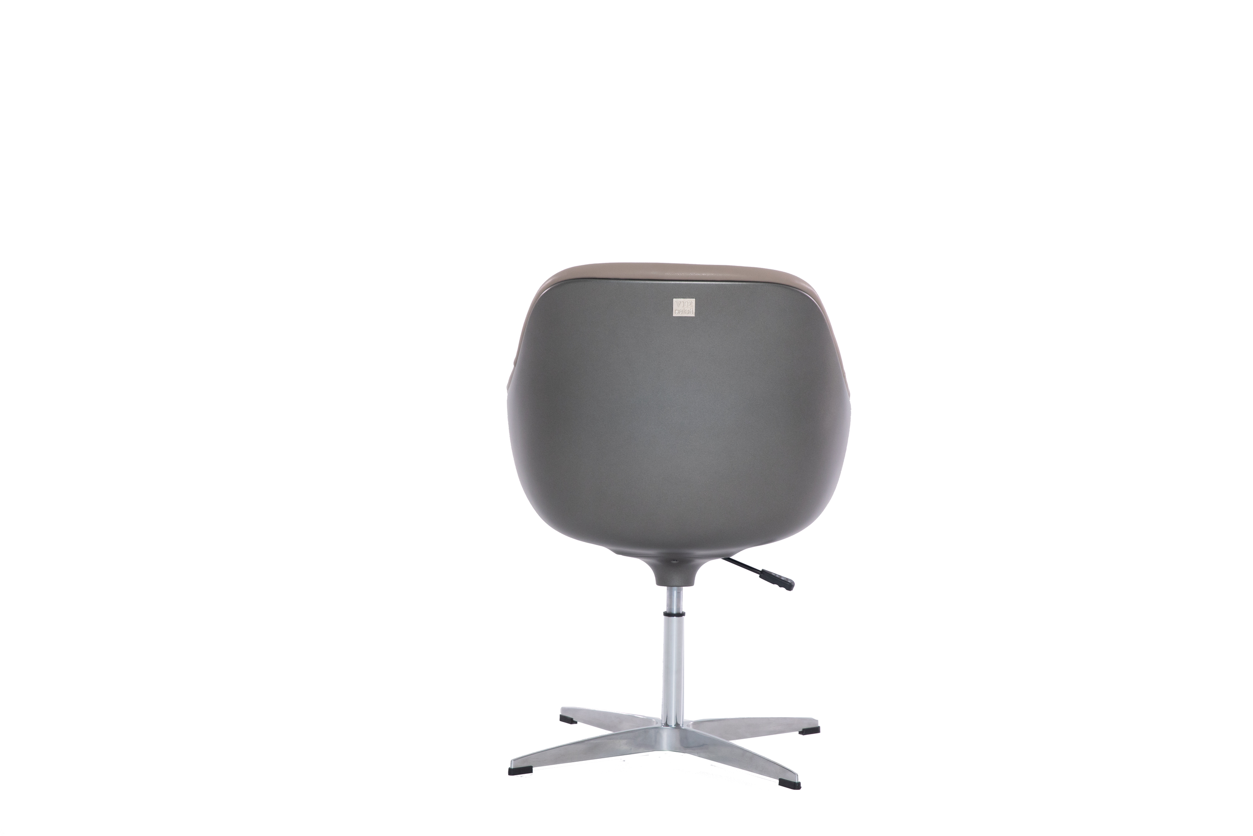 Back side display of Contemporary swivel dining chair