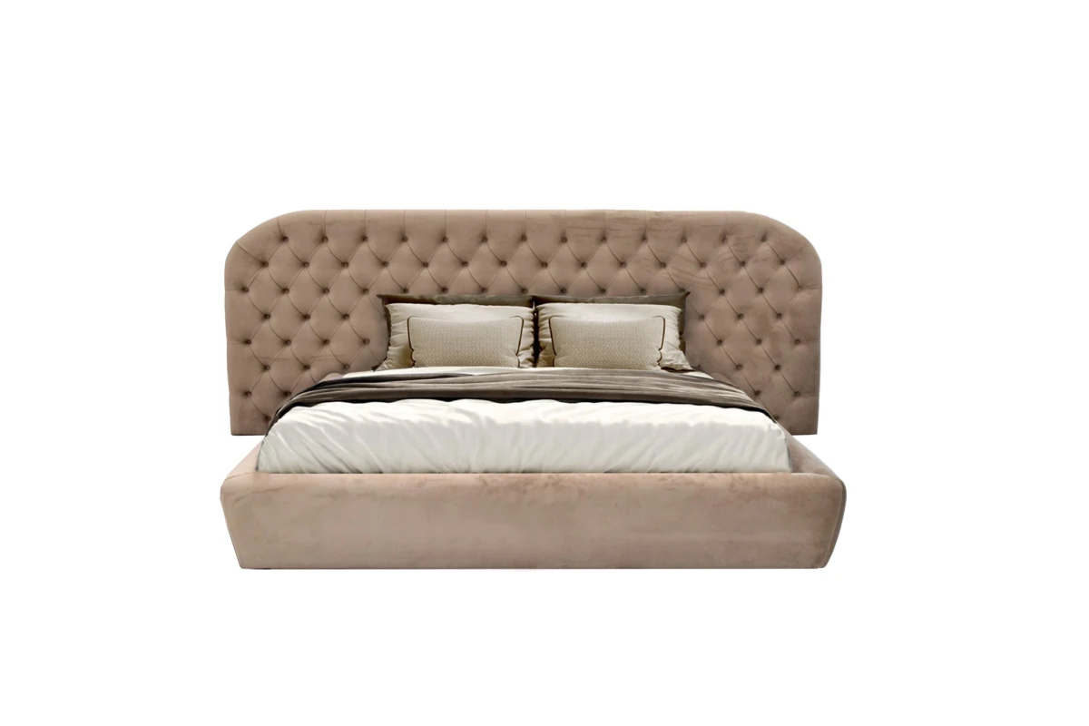 Front facing view of Eddy solid wood bed