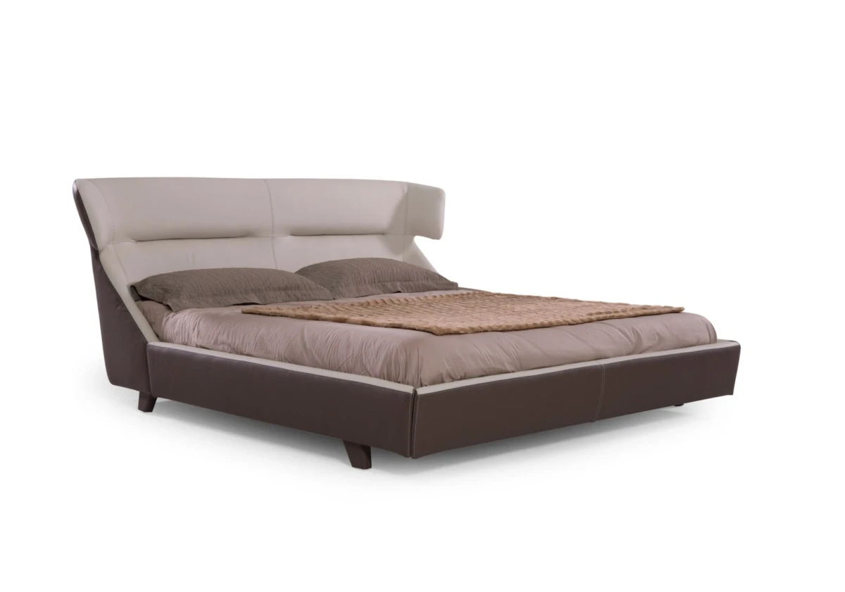 Front facing view of Gordon Leather Bed