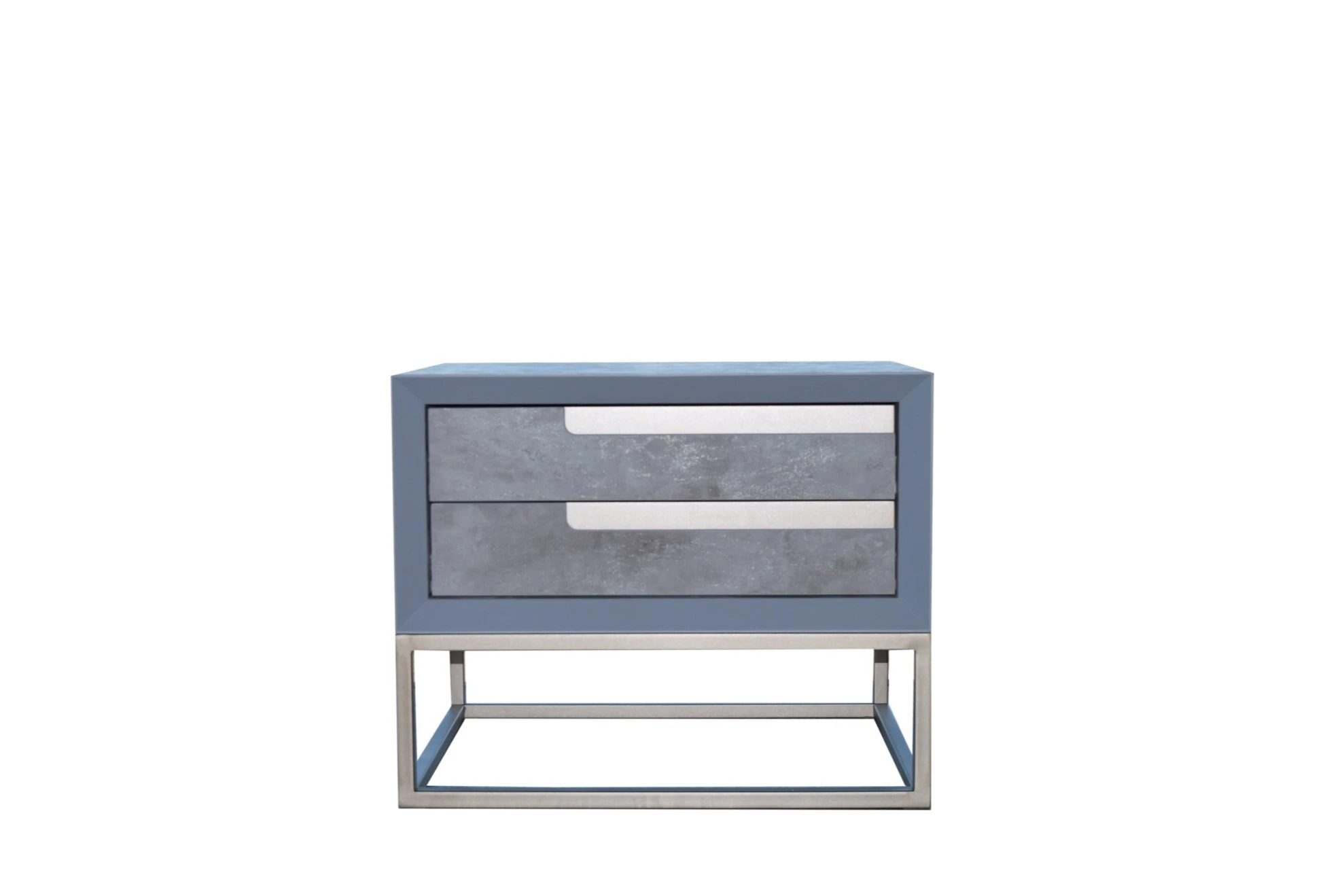 Front facing of 2 drawer night table