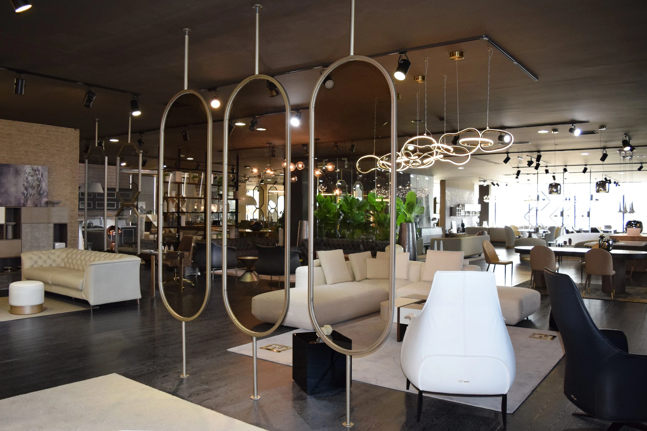 modern glass partition in luxury room setting