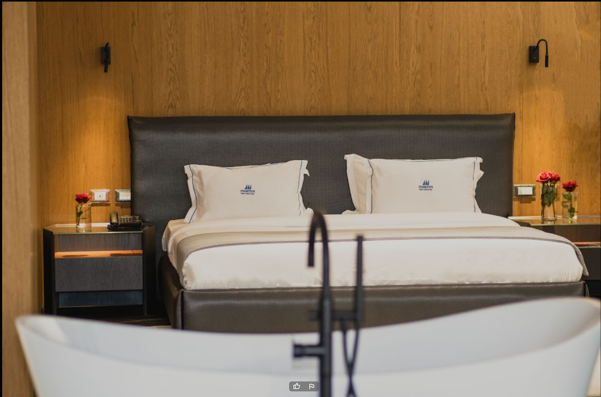 Sorellina bed with bespoke upholstery