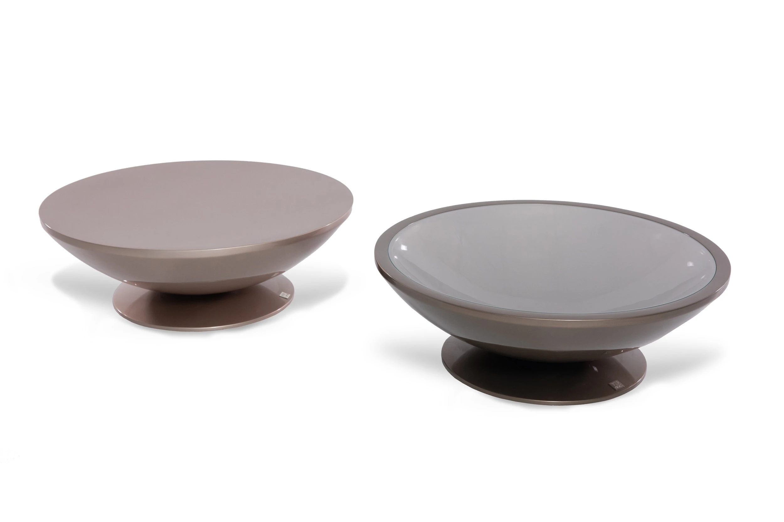 Paired view of Mars contemporary coffee tables