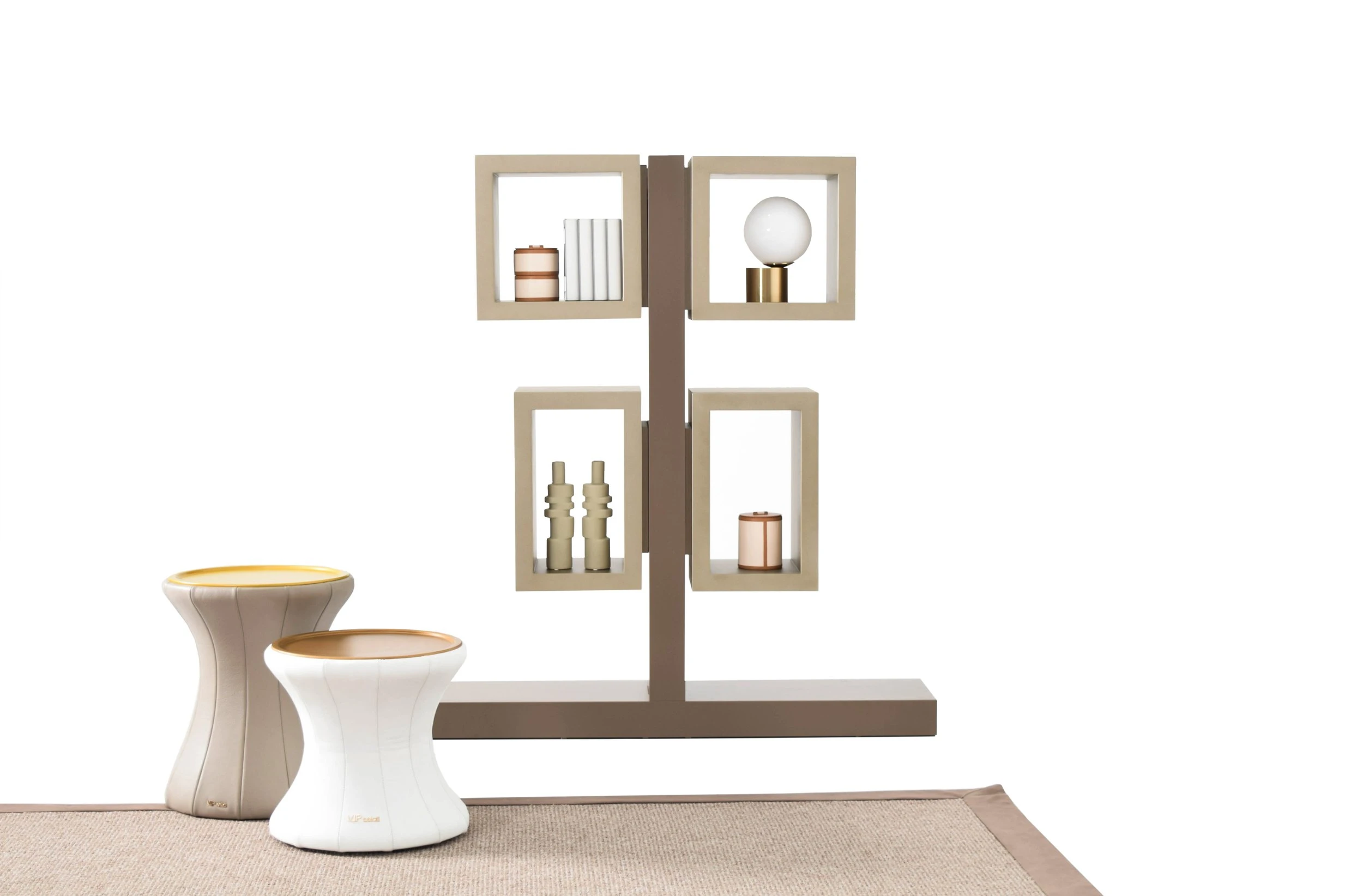 Nadia wood bookshelf modern display