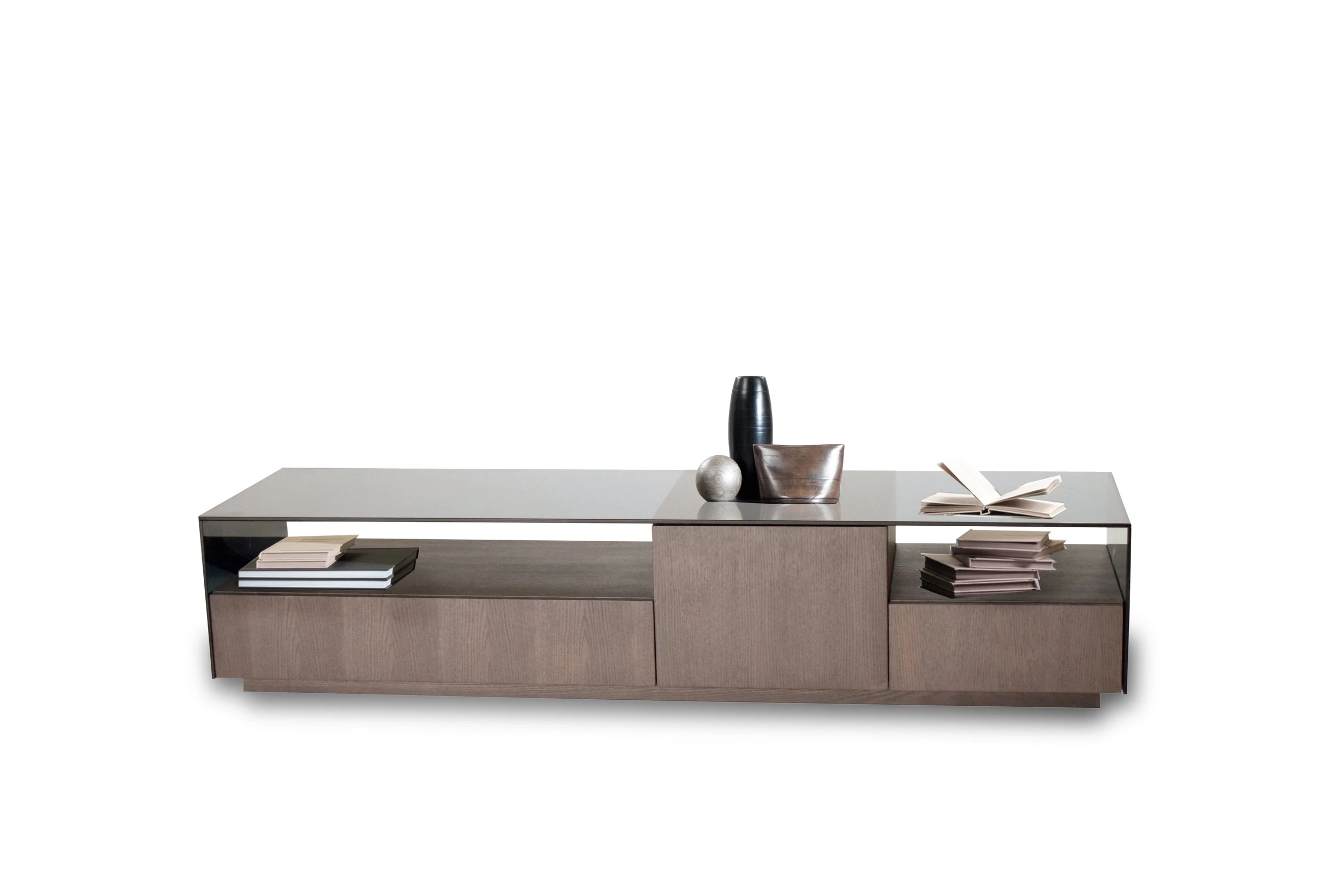 Life style image of Piero sideboard cabinet with contemporary decorative items