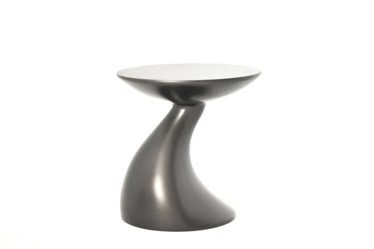 Front view of contemporary side tables for living room