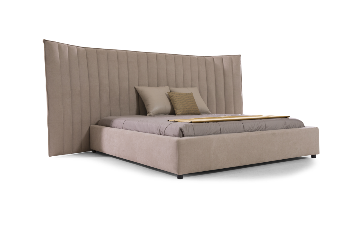 Side profile of Wave wooden bed
