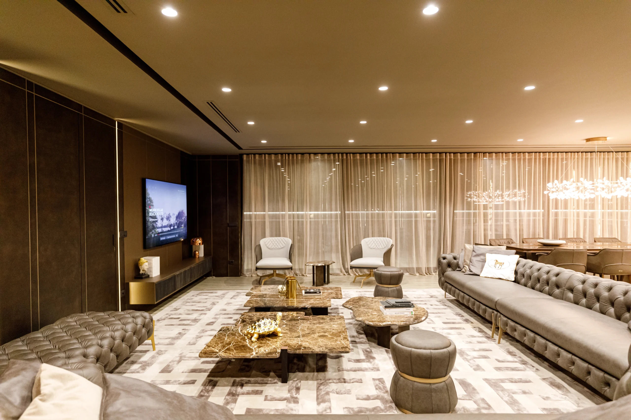 Adore Forma coffee table in a modern living room setting