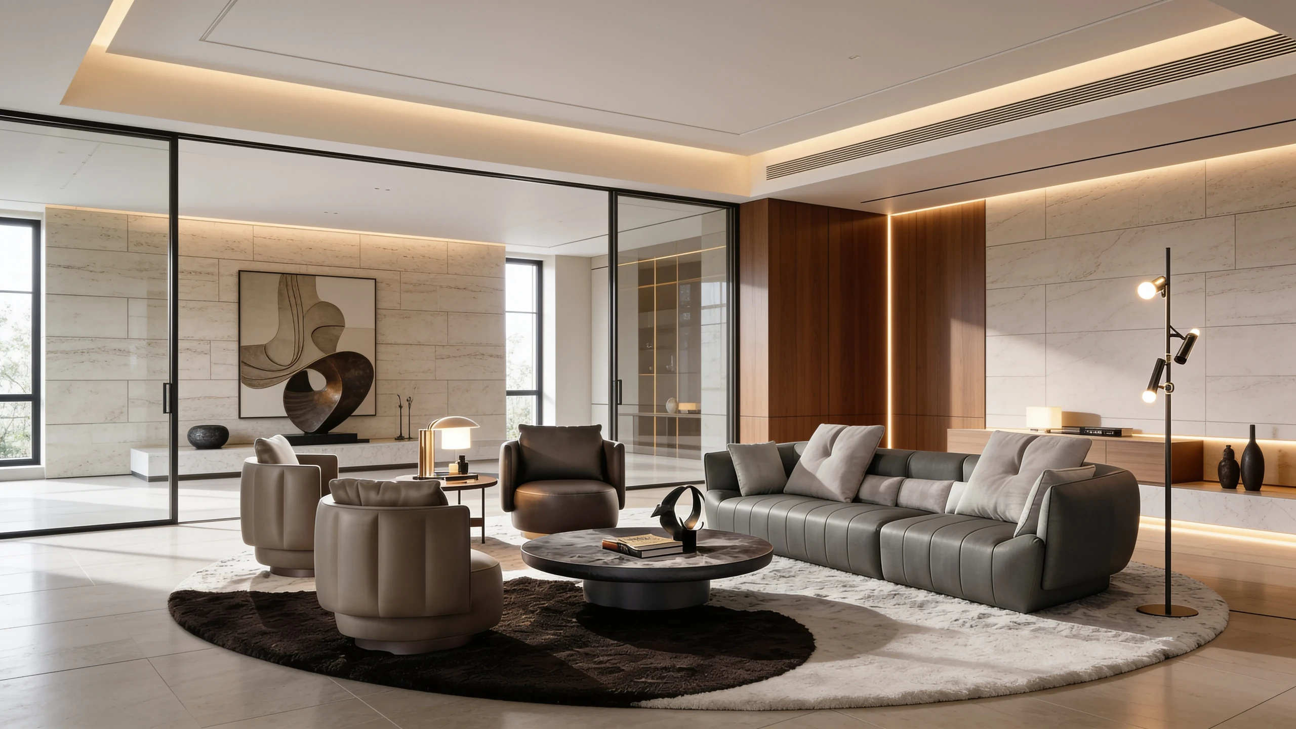 Allure modular sofa styled in a contemporary interior