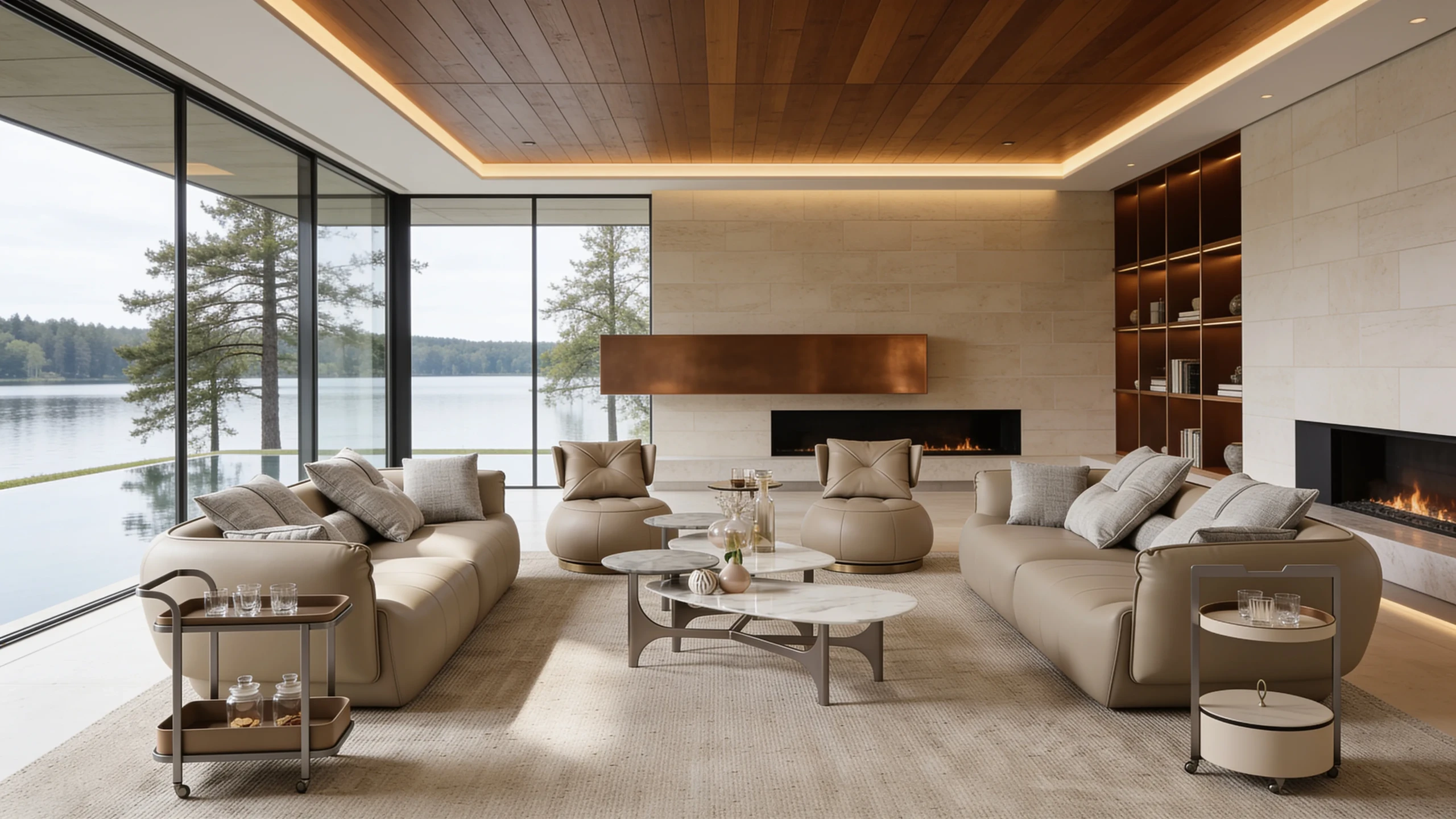 Allure modular sofa in a designer lounge setting
