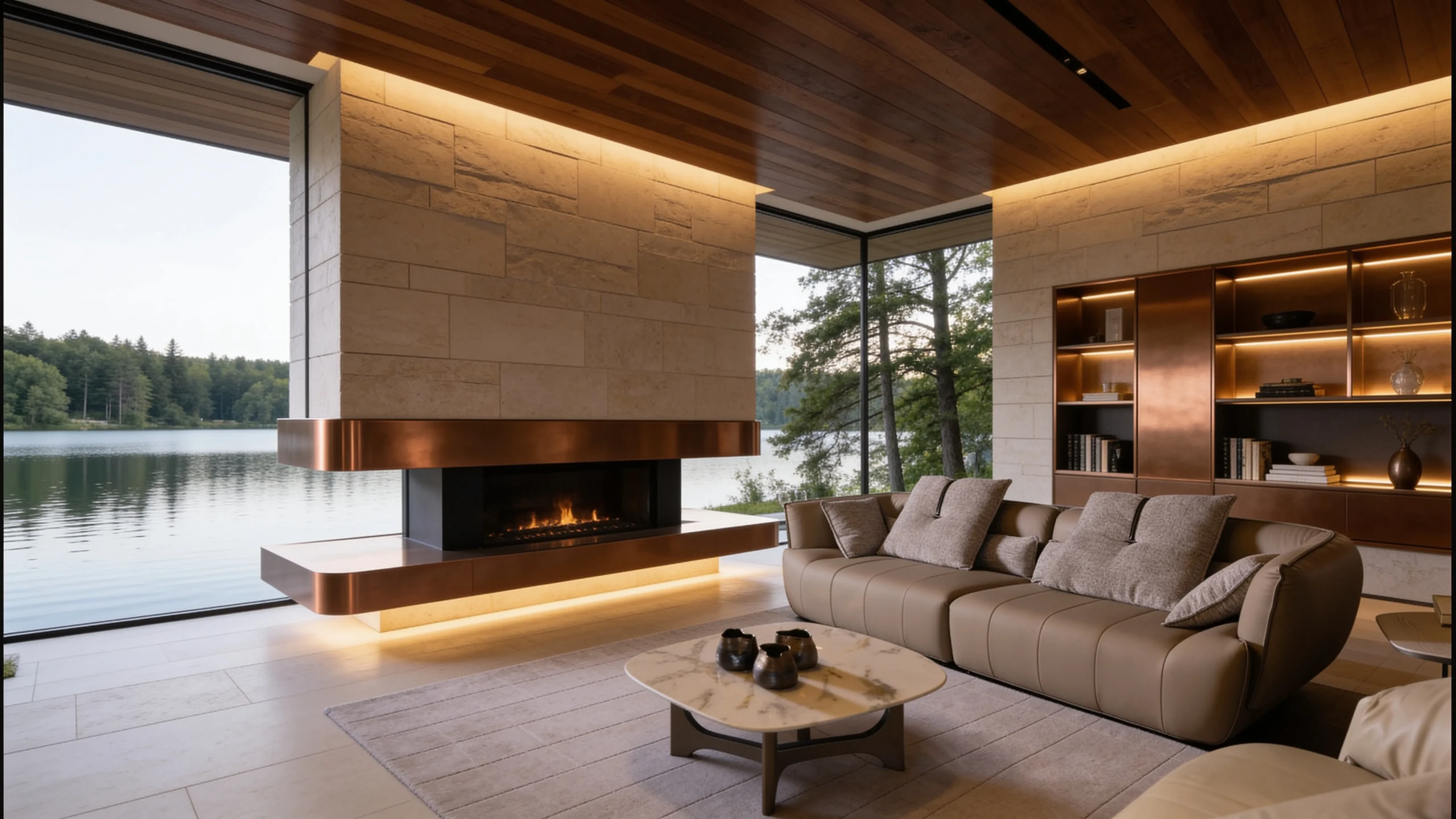 Allure modular sofa in a modern interior space