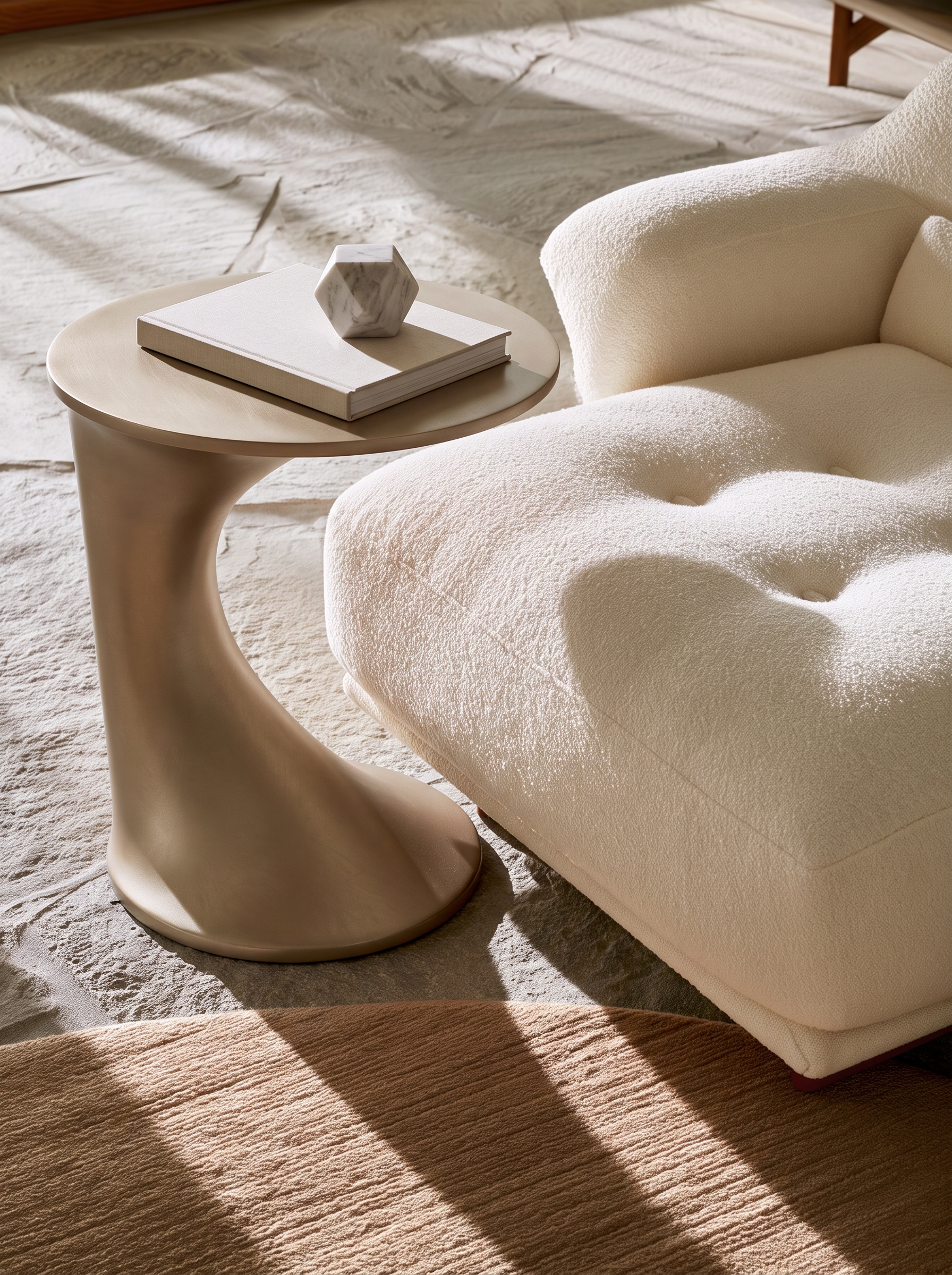 Amelia coffee table styled in a contemporary interior