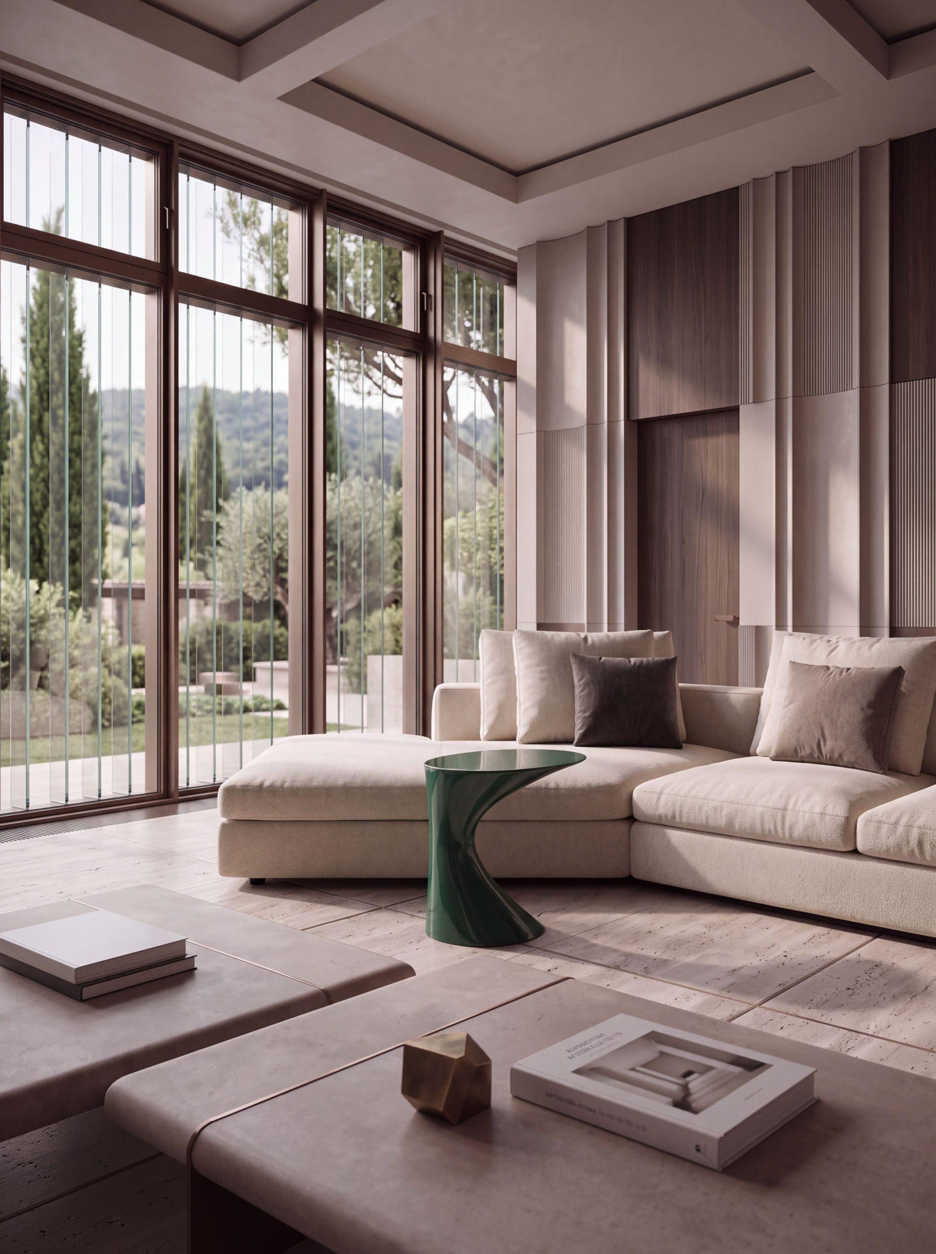 Amelia coffee table in a designer lounge setting