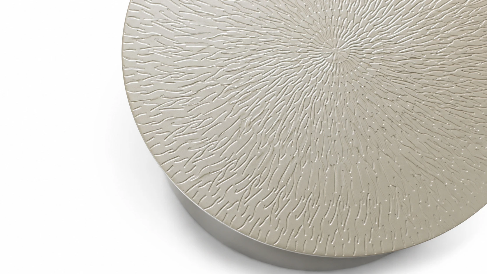 Aura coffee table in a designer lounge setting