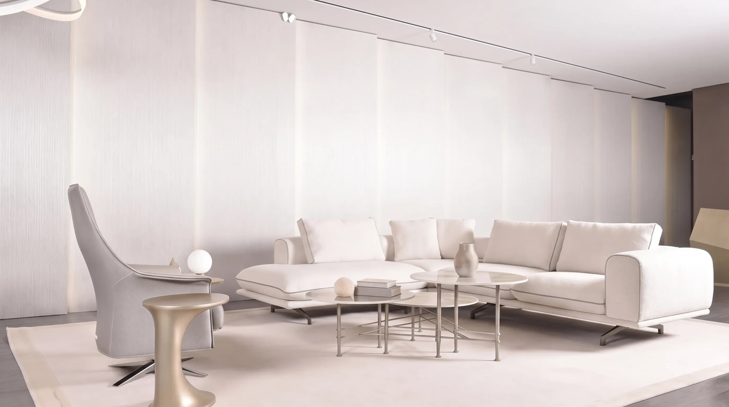Belen Modular Leather Sofa shown in a styled indoor scene