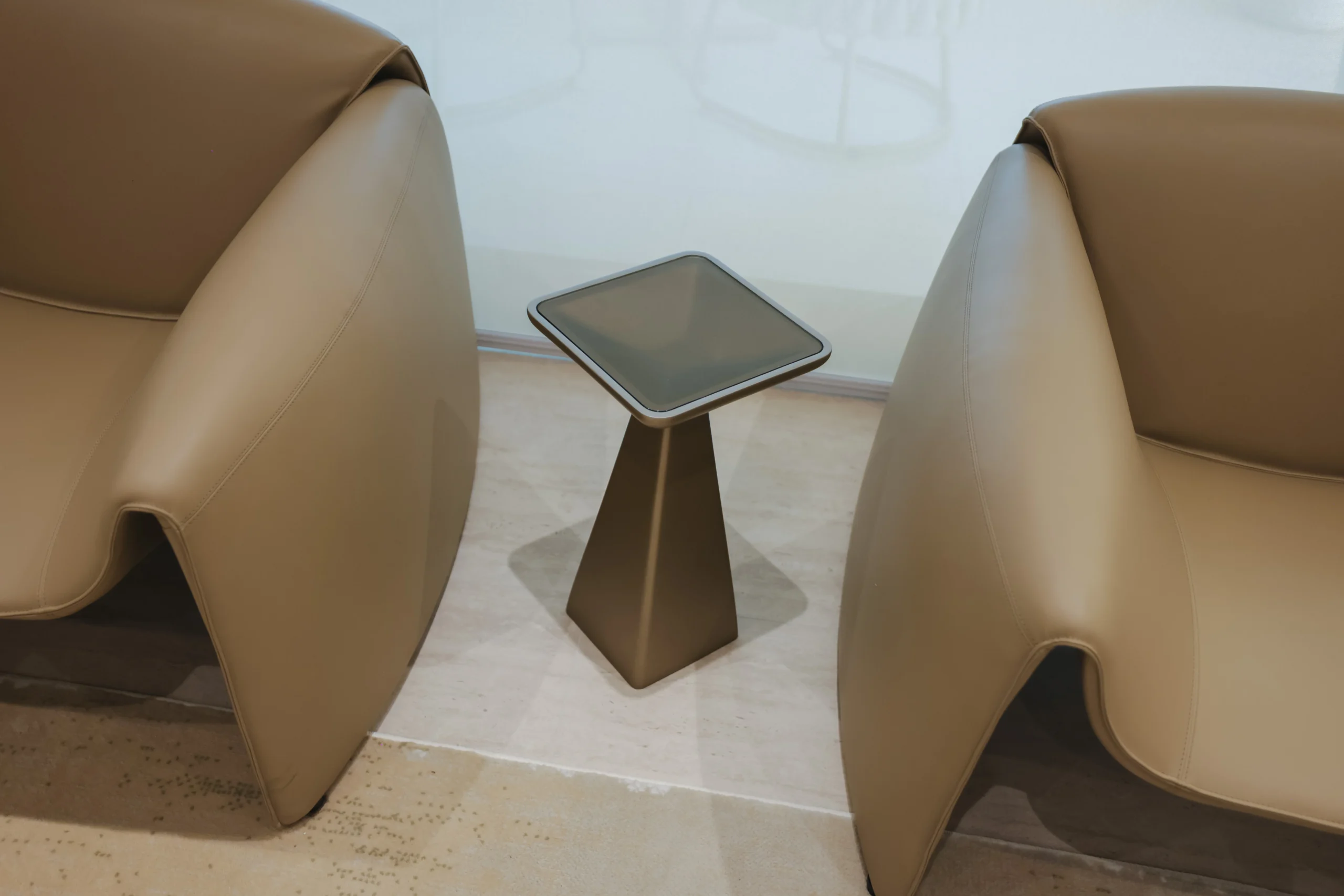 Bliss coffee table in a modern living room setting