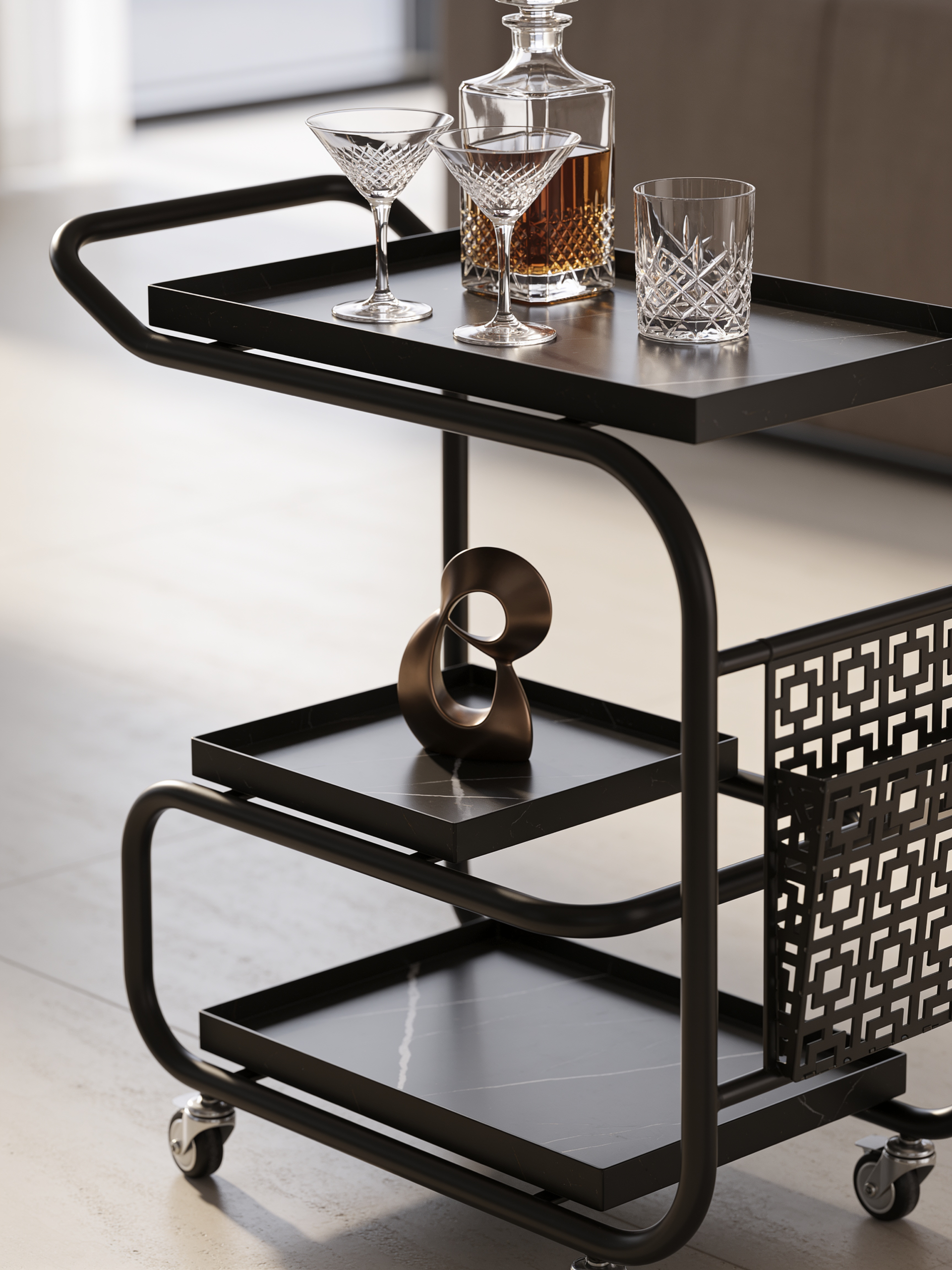 Calabria NEW coffee table styled in a minimalist living space