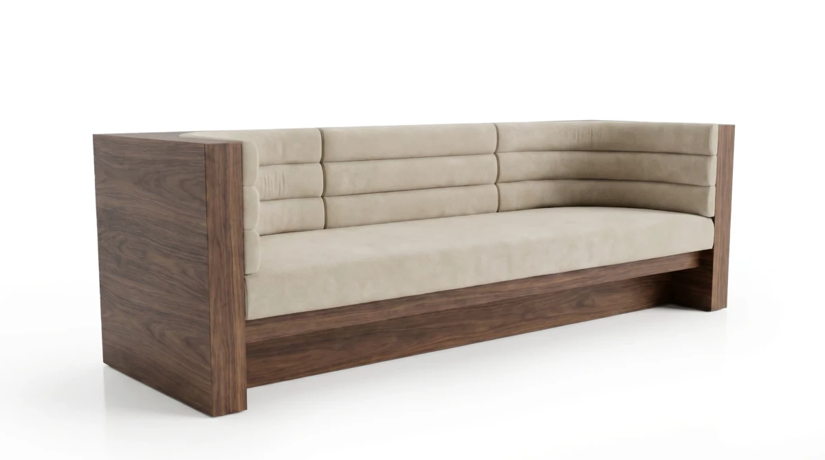 Claude sectional sofa on white background