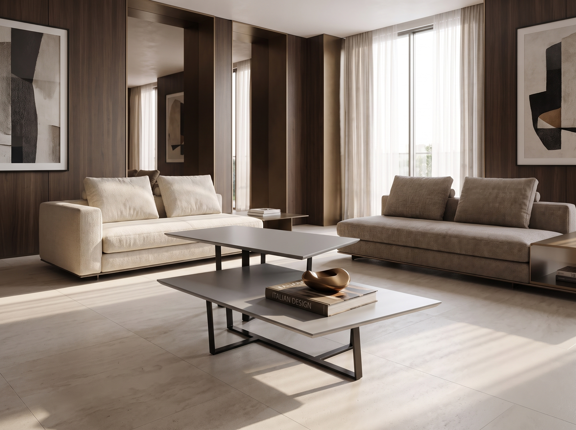 Clayton ct coffee table styled in a contemporary interior