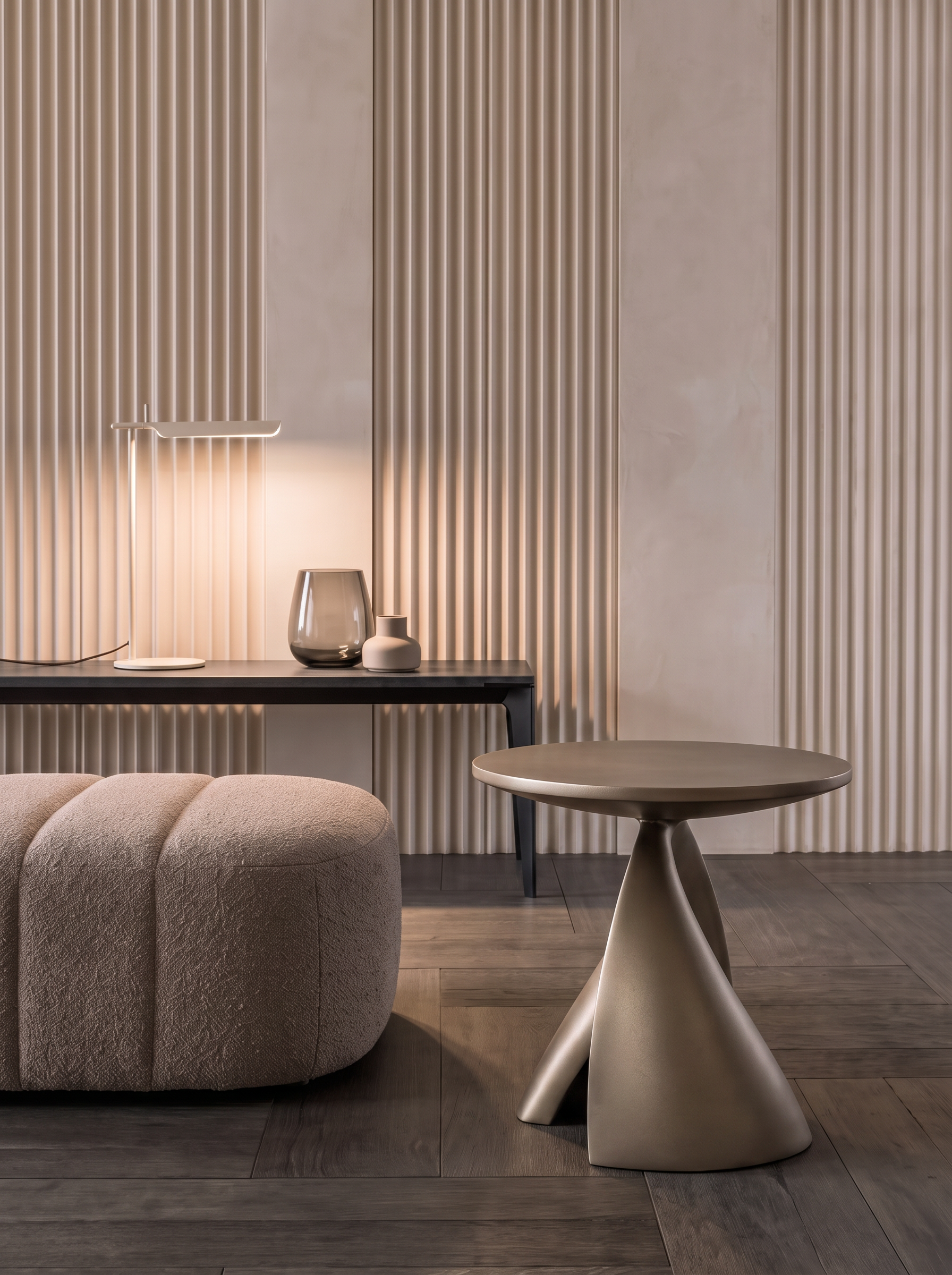 Dea coffee table in a designer lounge setting