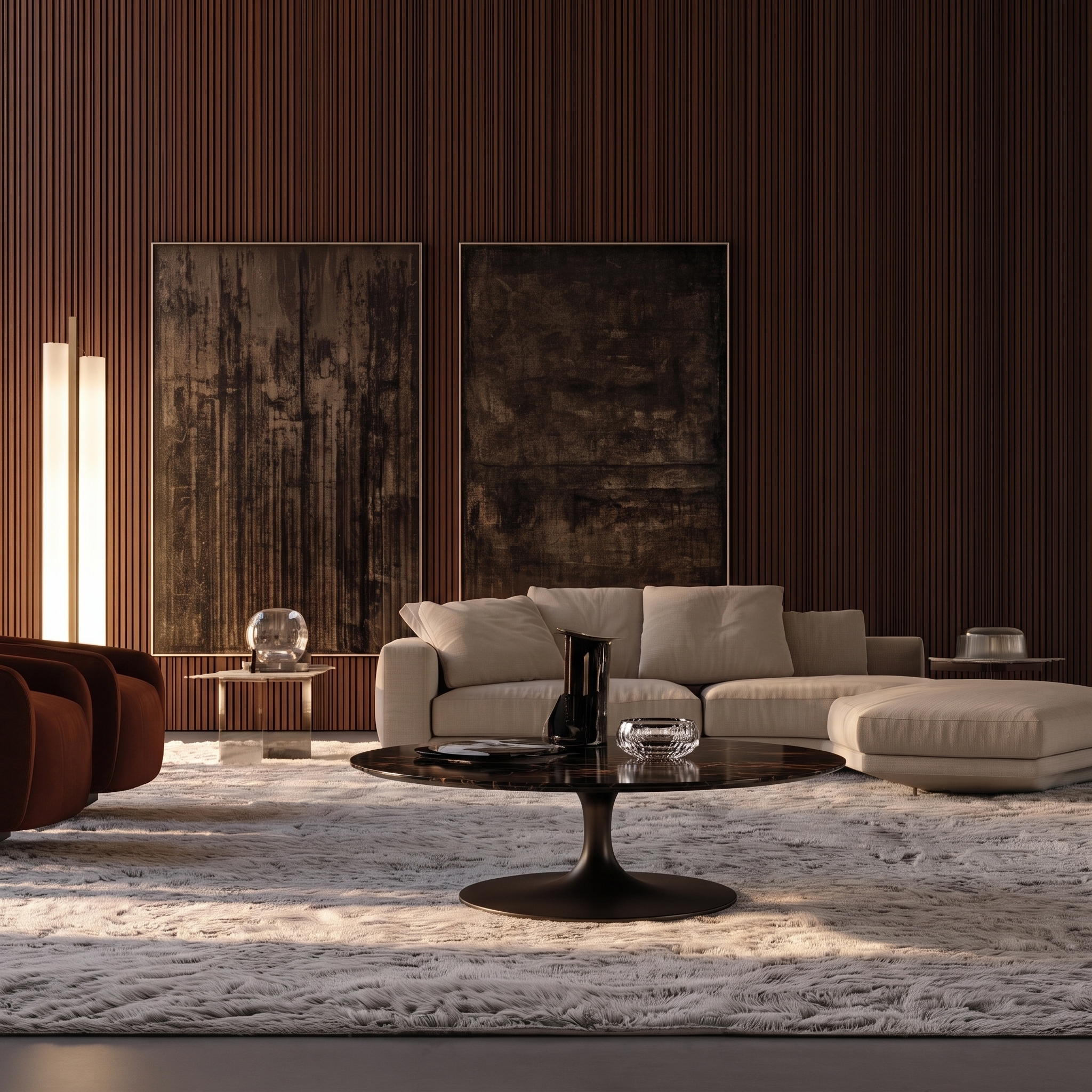 Dublin coffee table in a modern living room setting