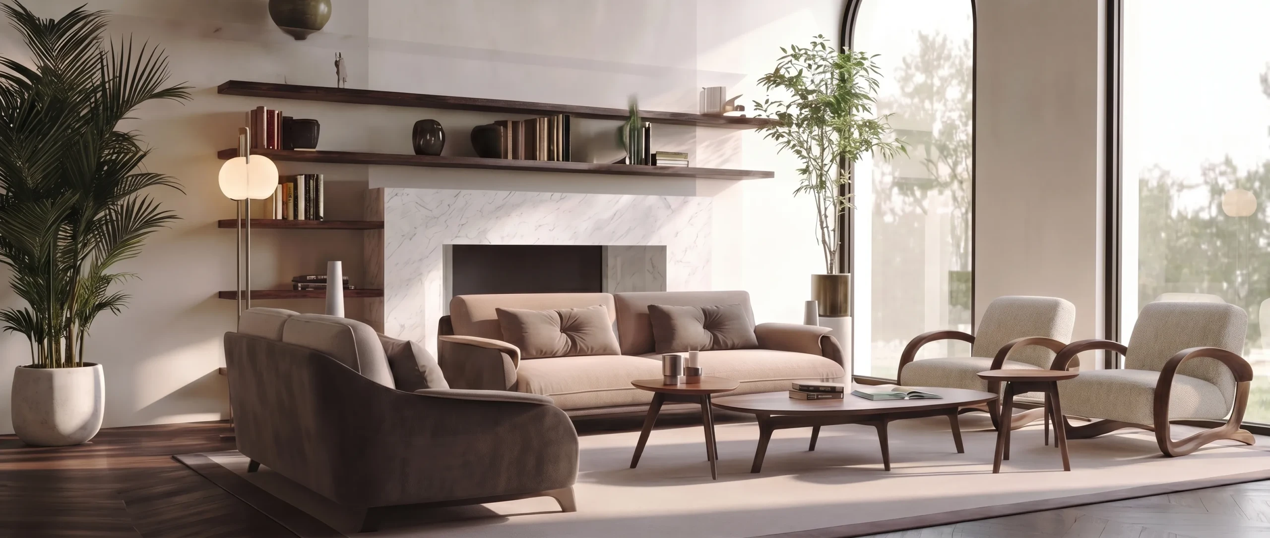 EVELYNN 3 seater leather sofa: Elegantly Designed for Comfort styled in a contemporary interior