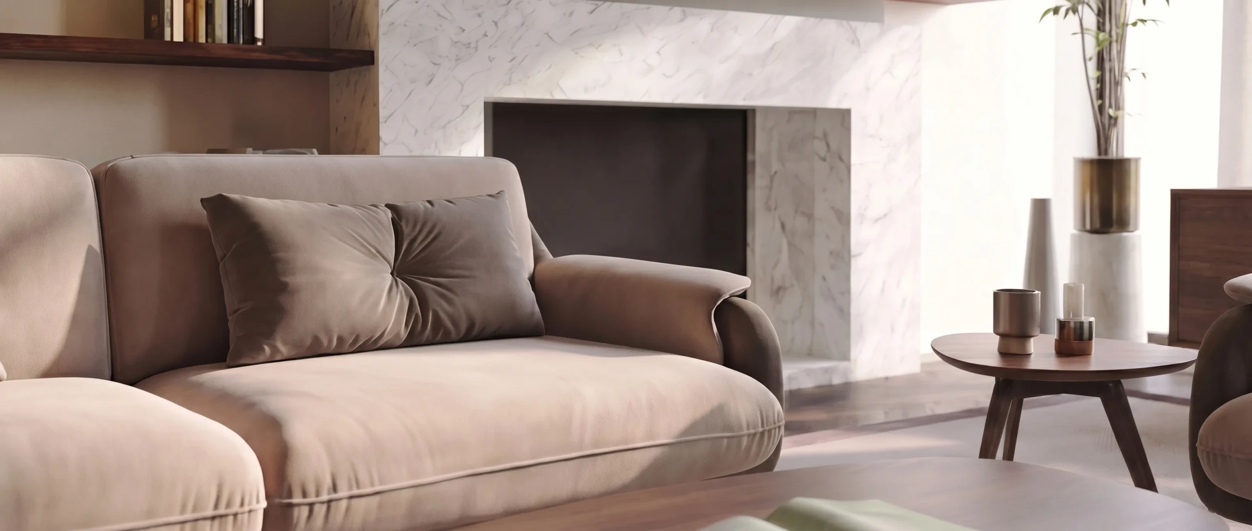 EVELYNN 3 seater leather sofa: Elegantly Designed for Comfort in a designer lounge setting