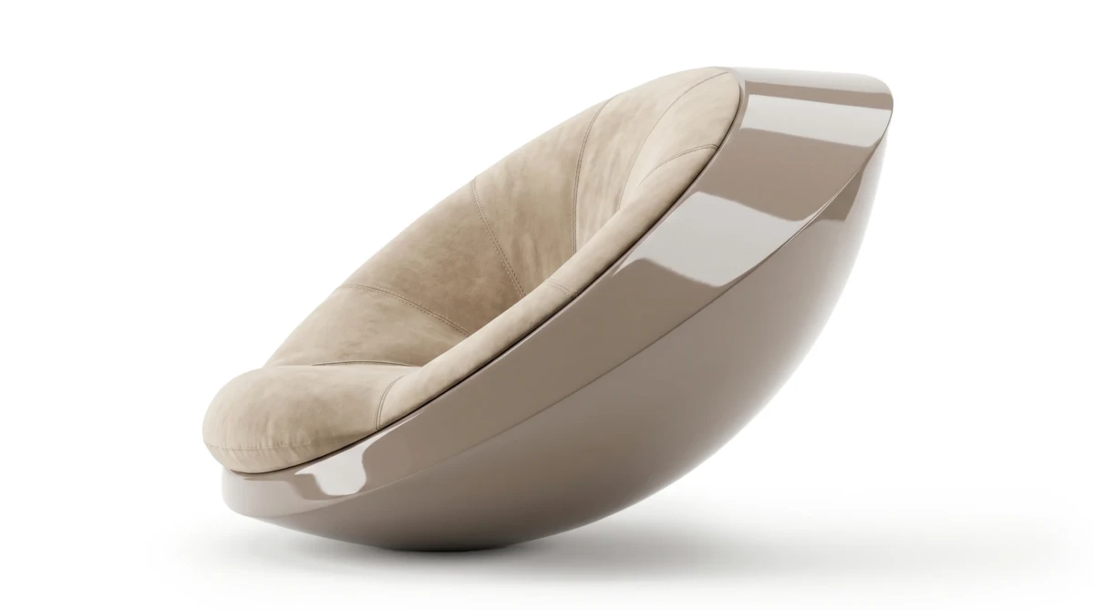 Full Moon armchair on white background