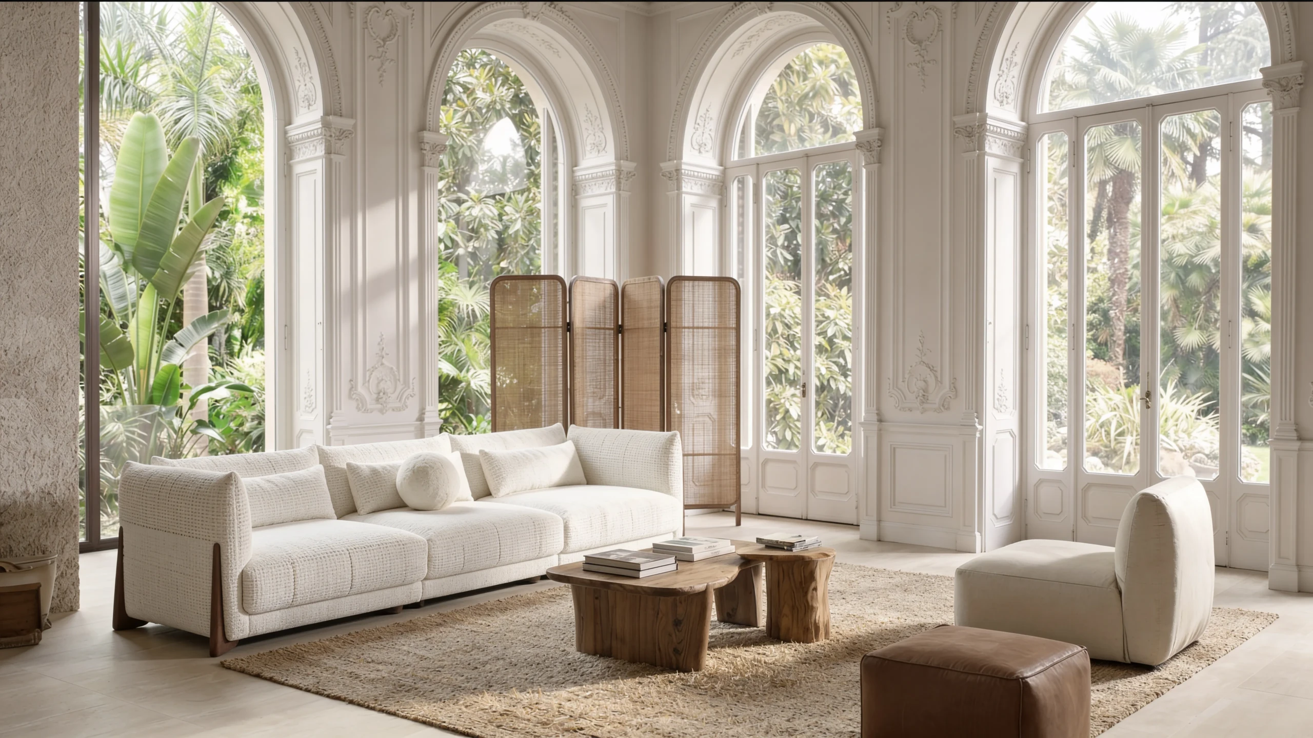 Hazel Midcentury Sofa styled in a contemporary interior