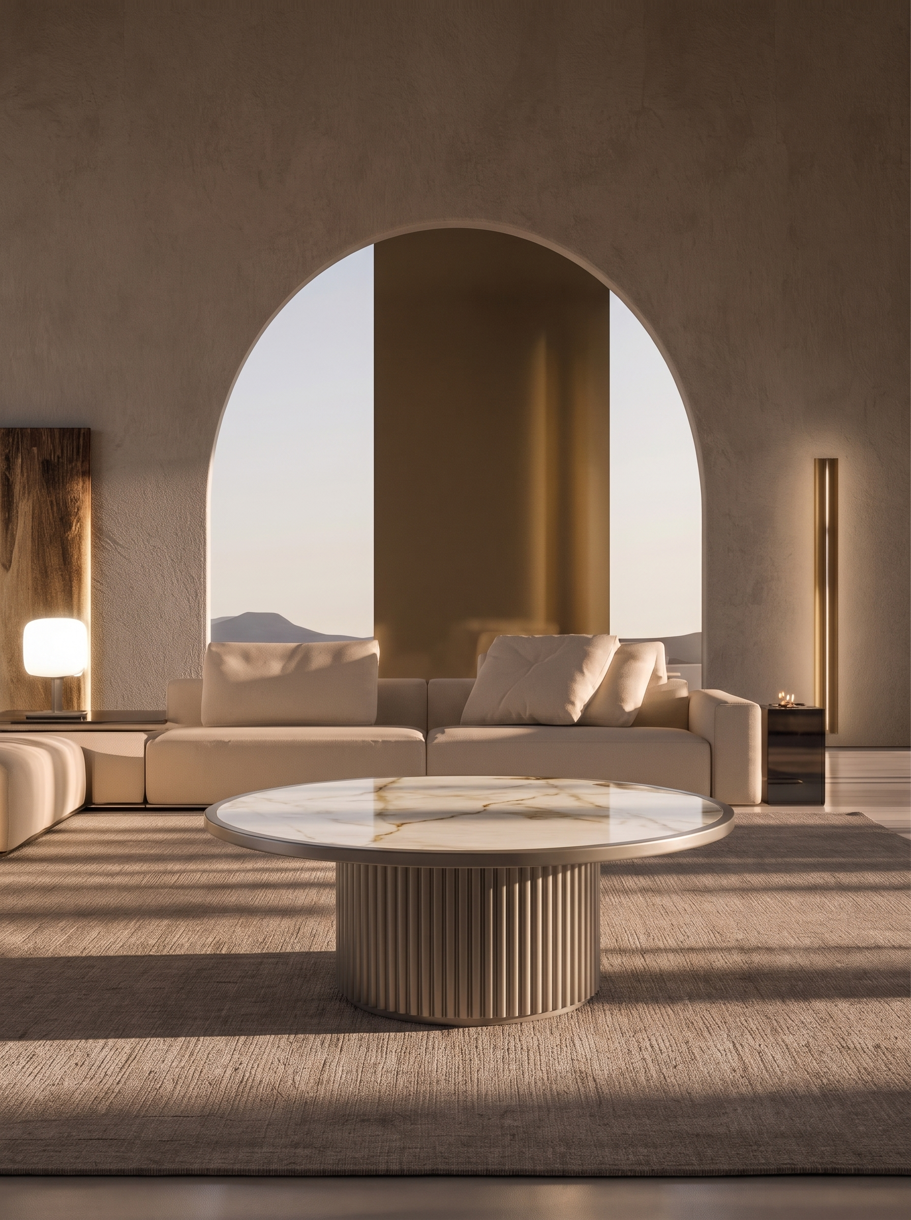 Helen coffee table styled in a contemporary interior
