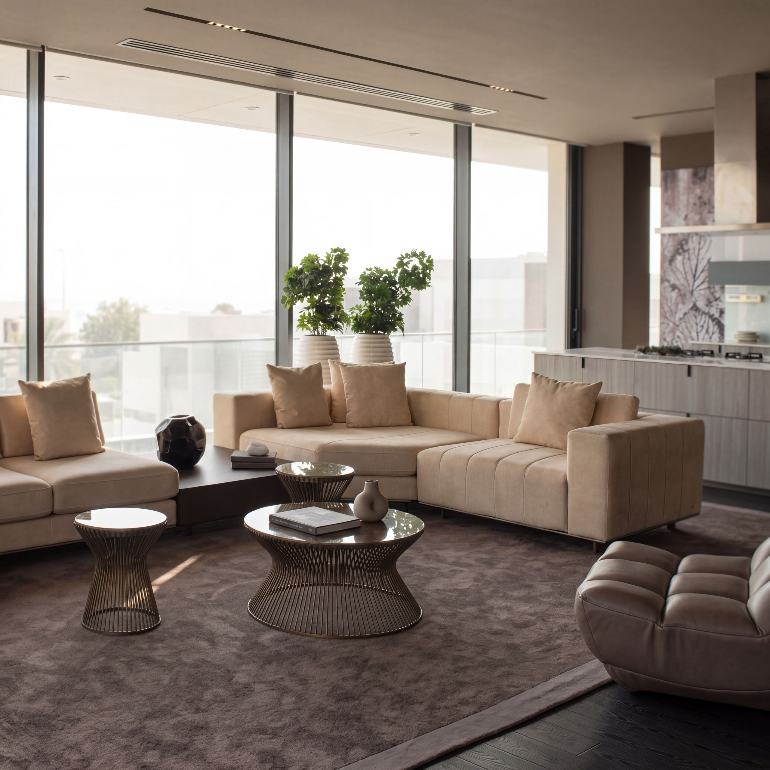Hena coffee table in a stylish home interior