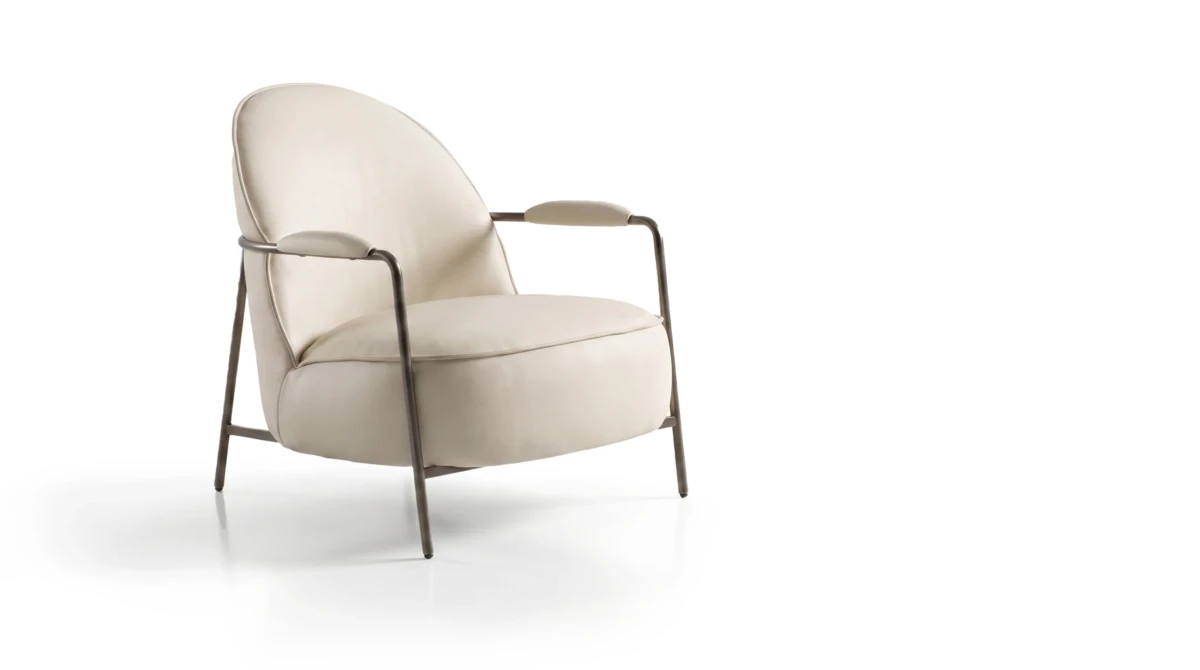 Lady armchair on white background