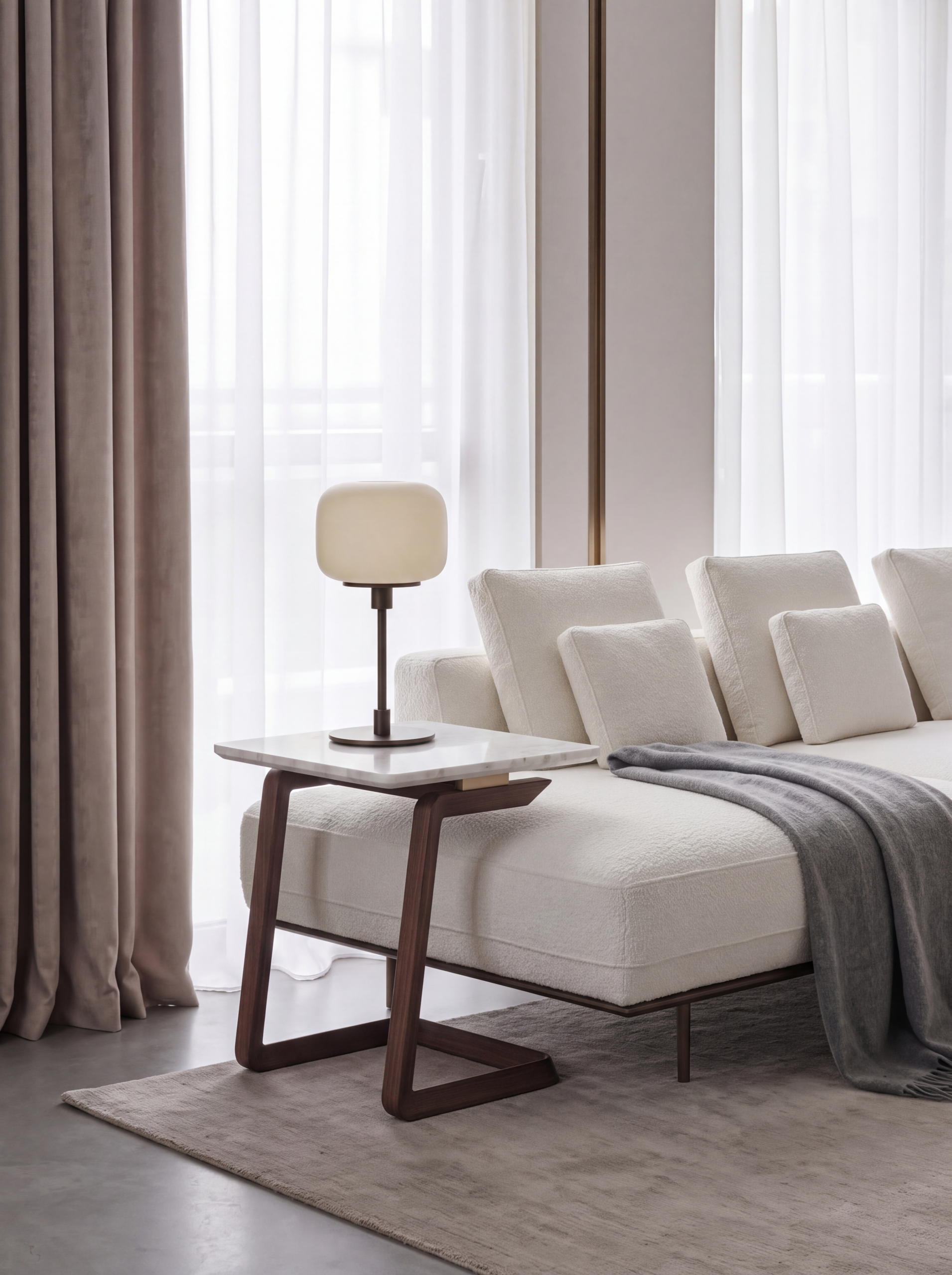 Layla coffee table in a designer lounge setting