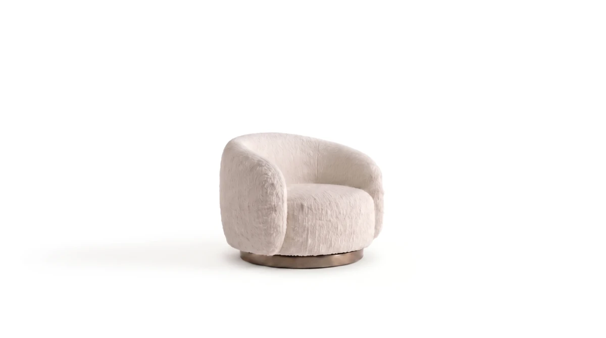 Love armchair on white background
