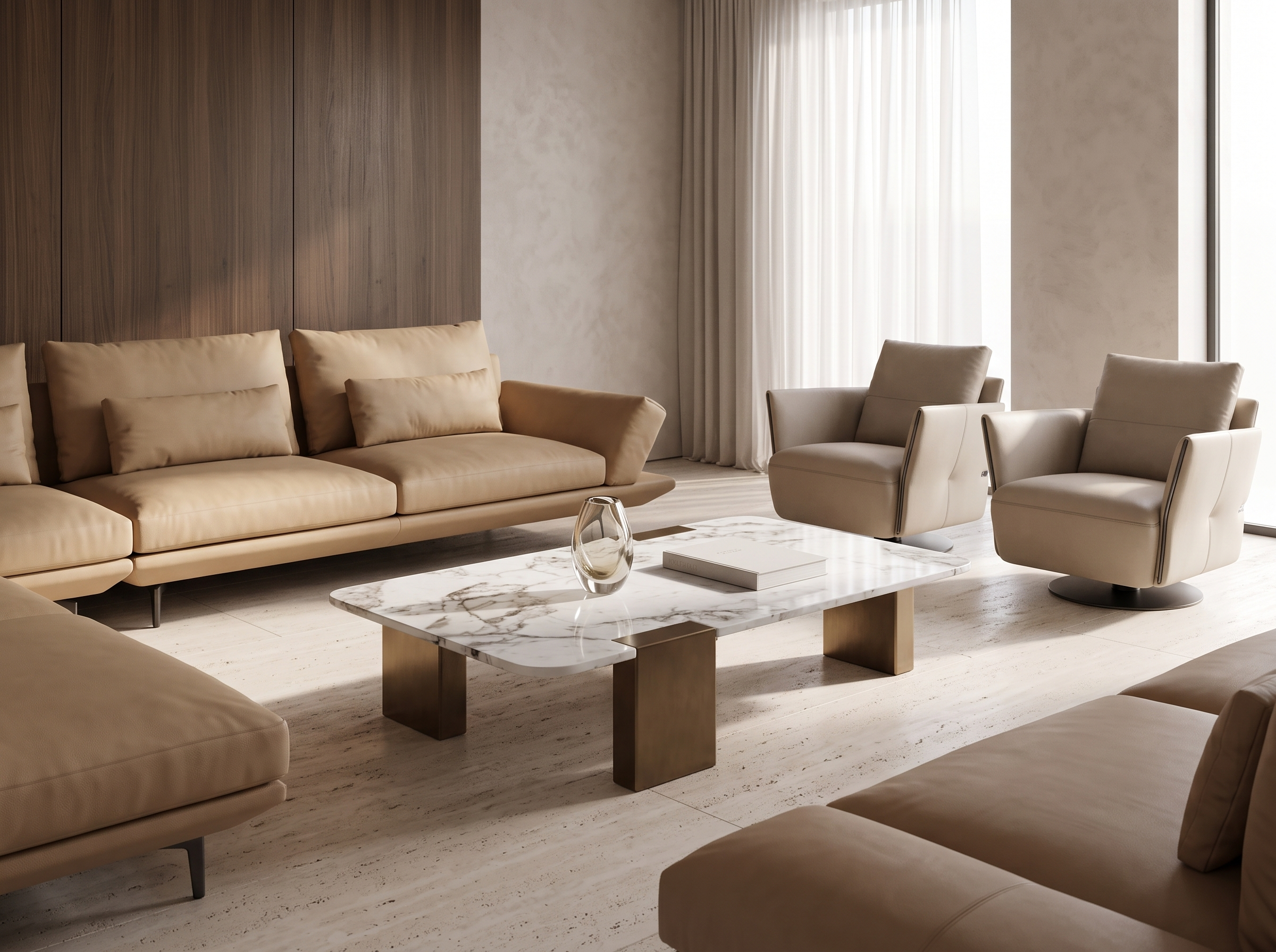 Lowtide coffee table in a modern living room setting