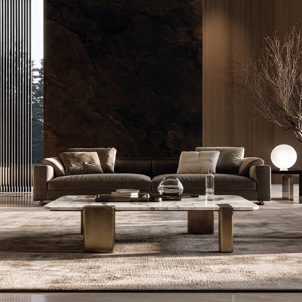 Lowtide coffee table in a designer lounge setting