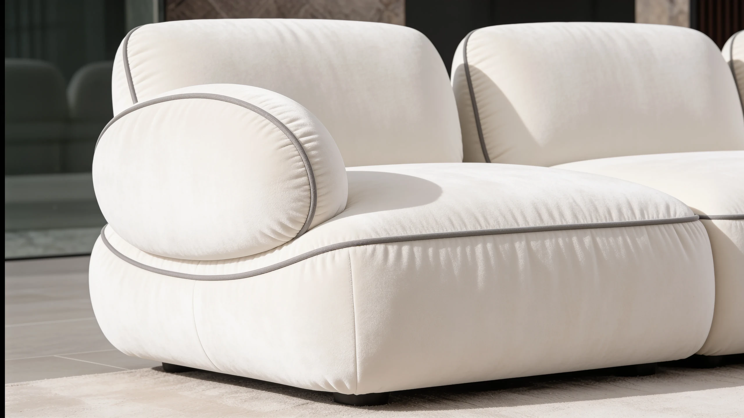 Lunara RR sectional sofa in a modern living room setting