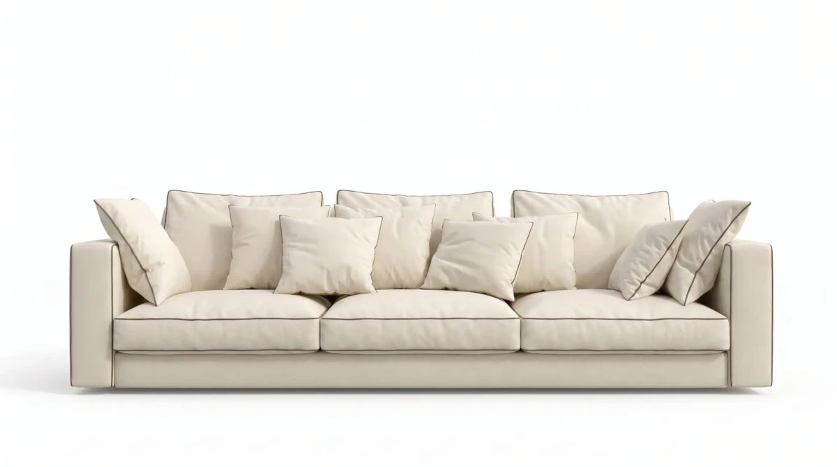 Artan sofa with multilayered wood-panel frame, Able Be Modern