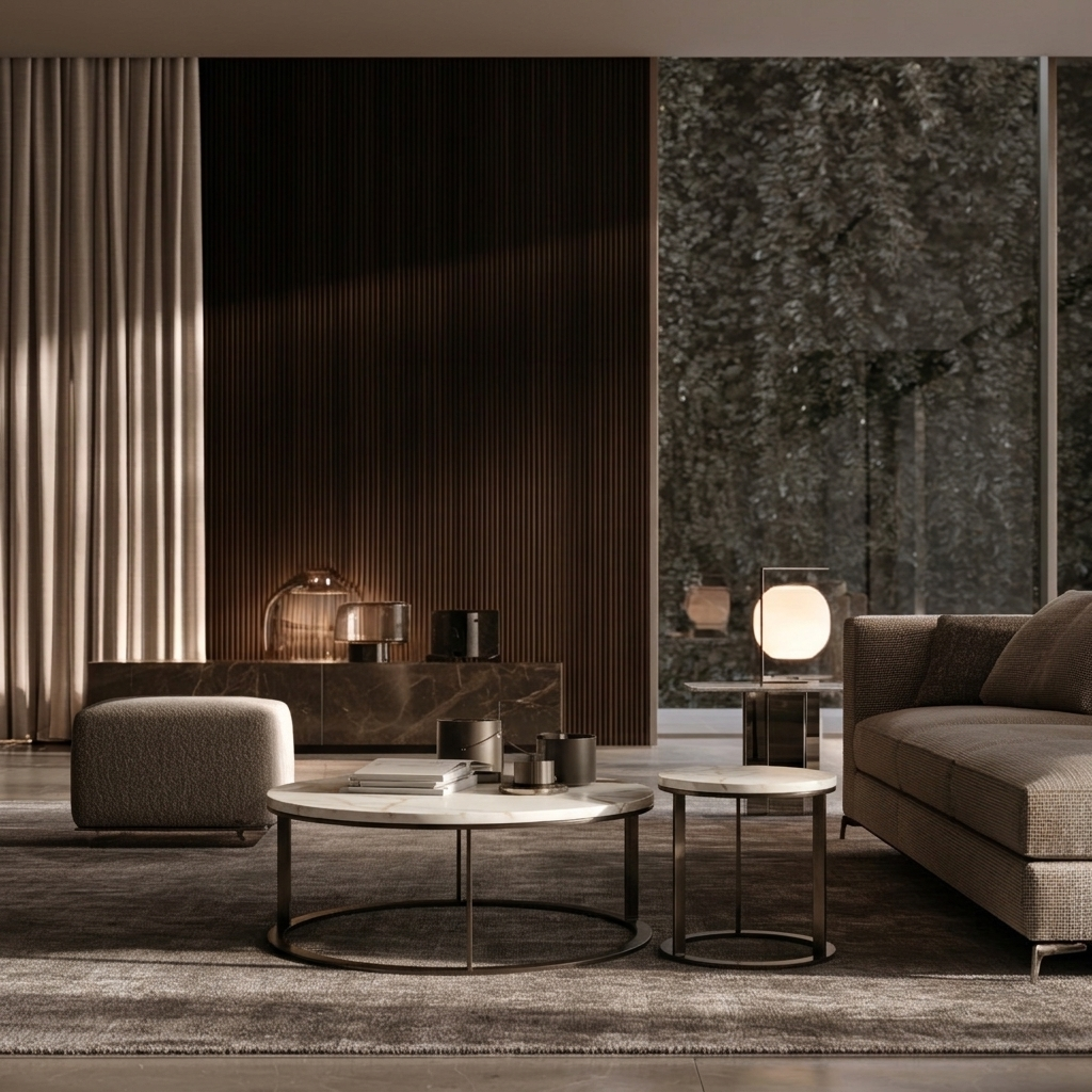 Marino coffee table in a modern living room setting