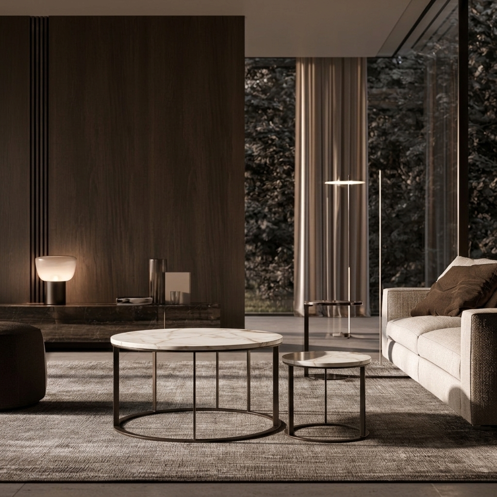 Marino coffee table styled in a contemporary interior