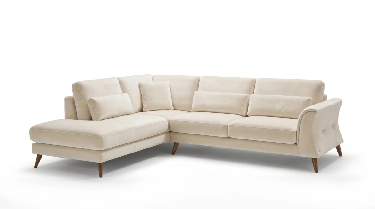 Megoda sectional sofa on white background