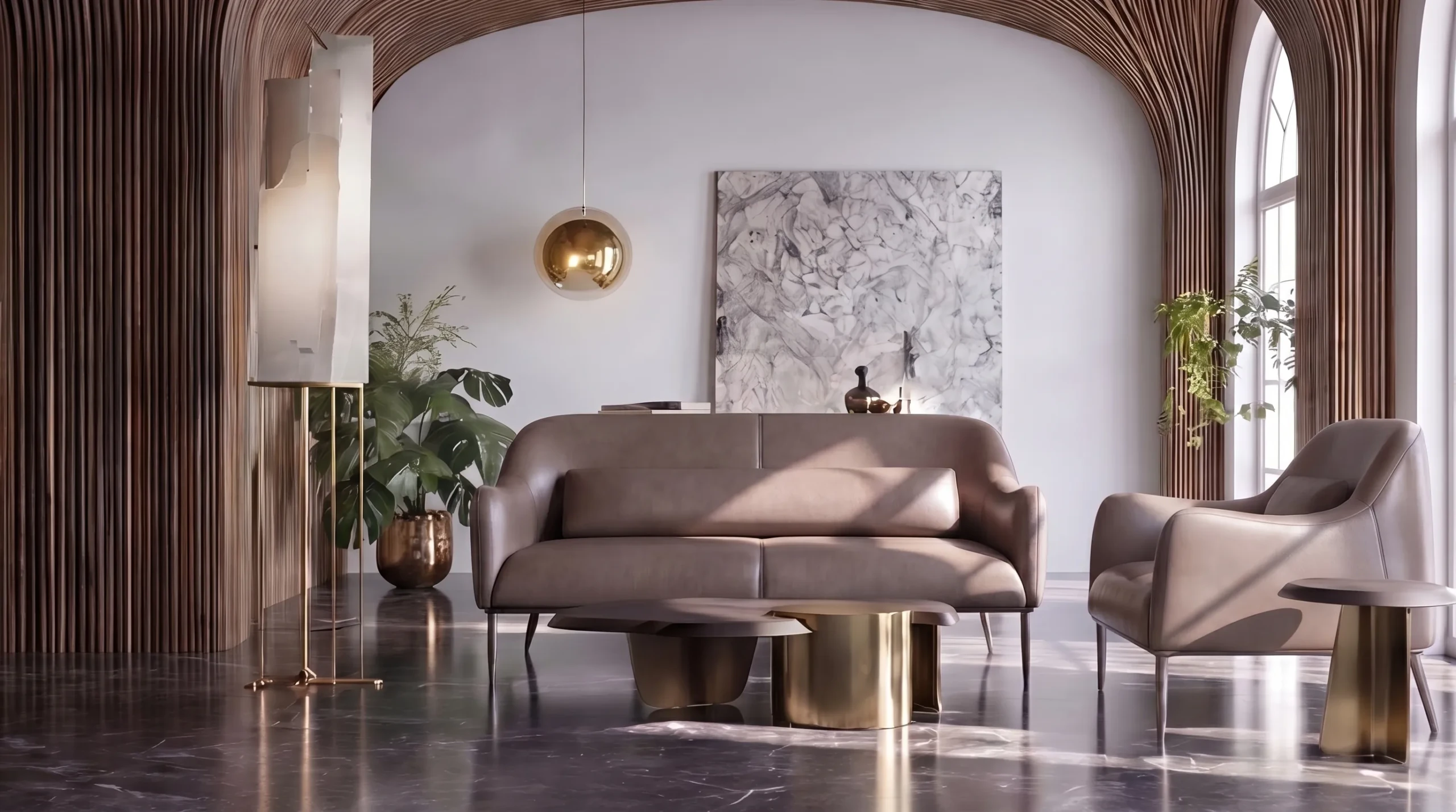 Milano Sectional styled in a contemporary interior