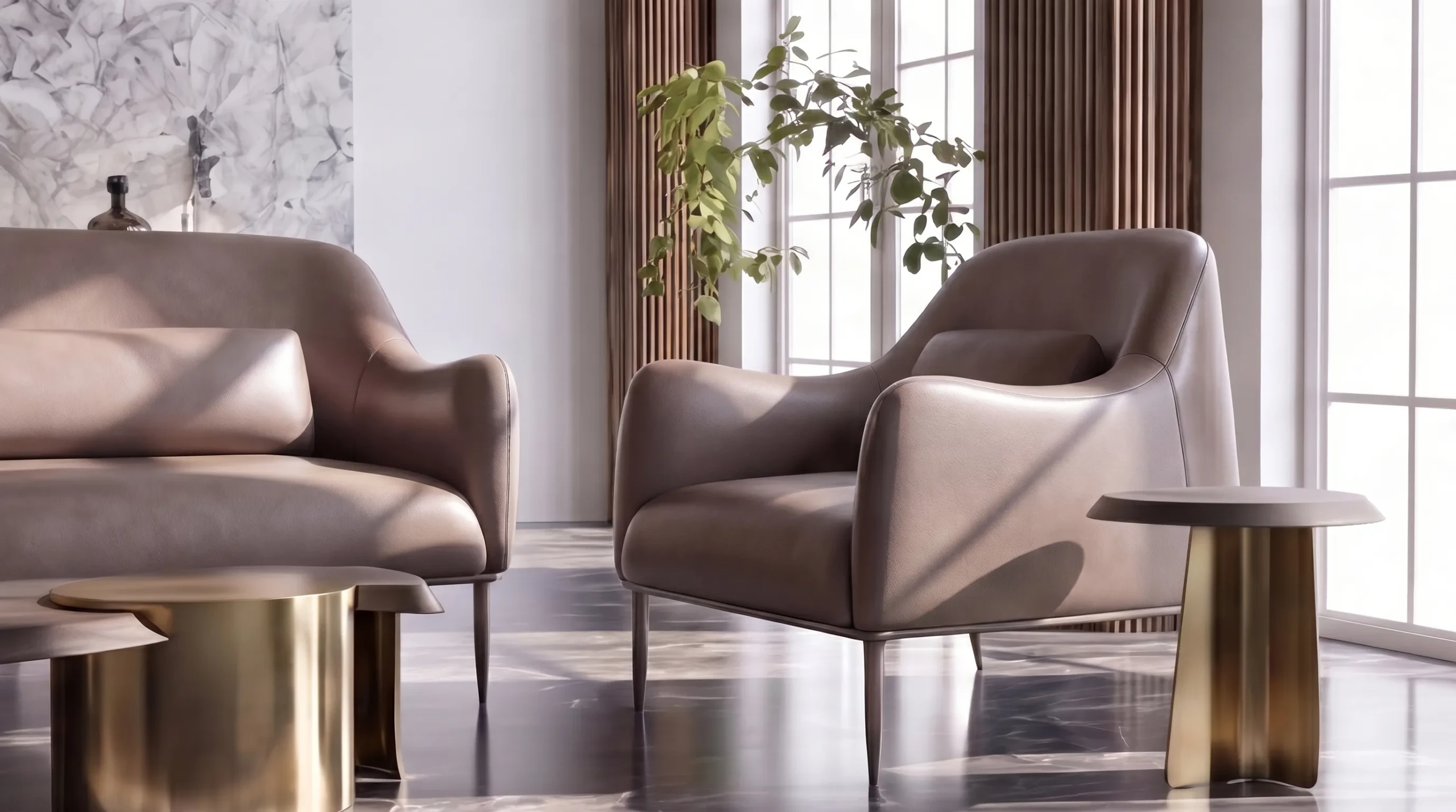 Milano Sectional in a designer lounge setting