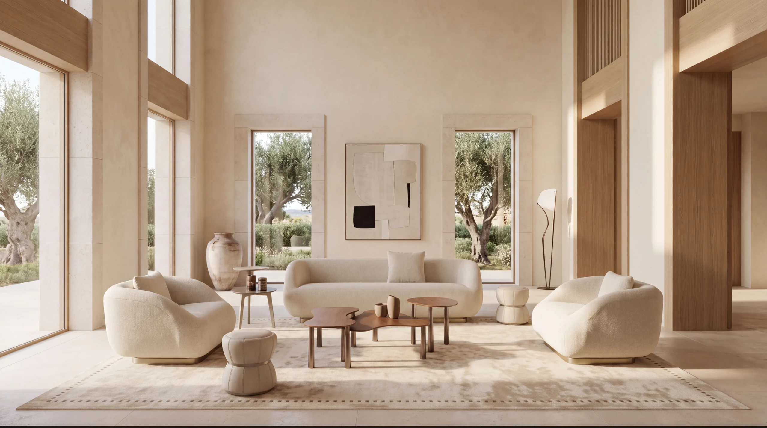 Miya Loveseat sectional sofa styled in a contemporary interior