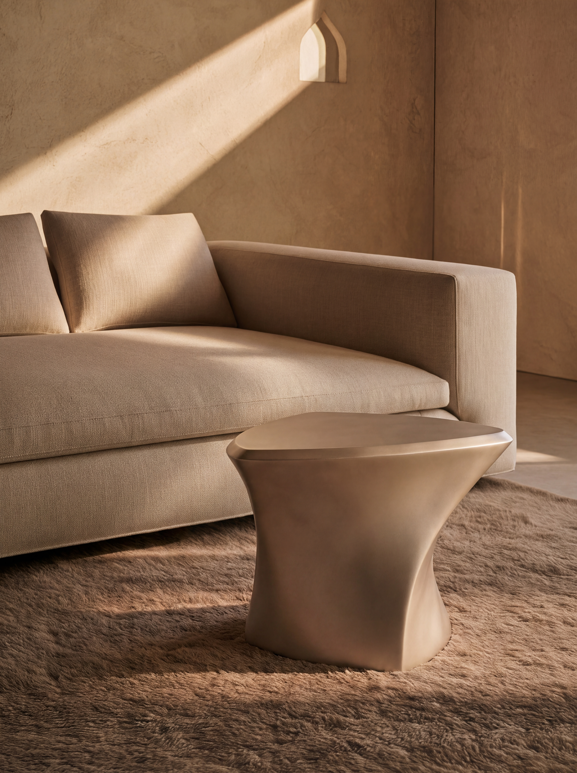 Noah coffee table in a designer lounge setting