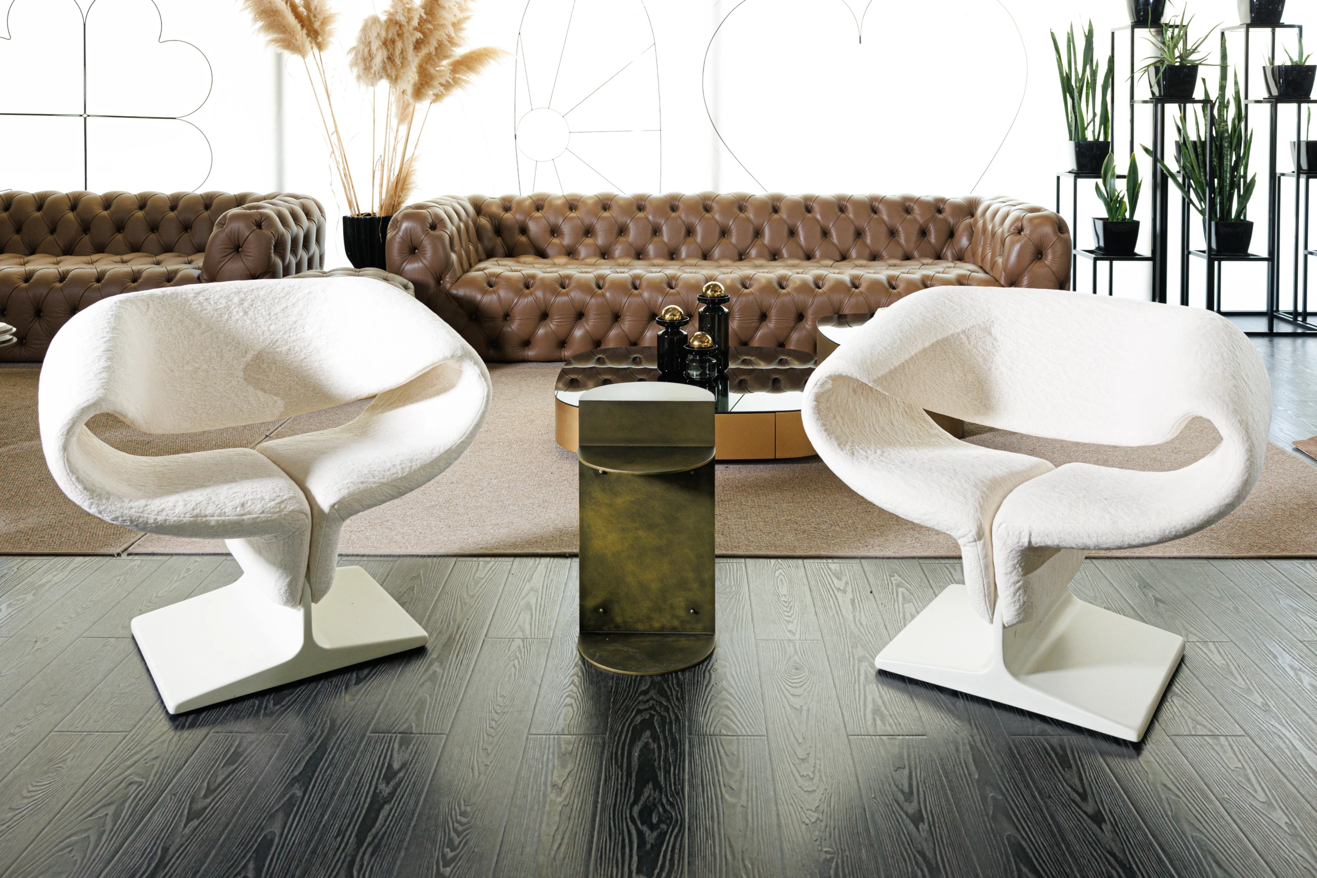 Nobu coffee table styled in a contemporary interior