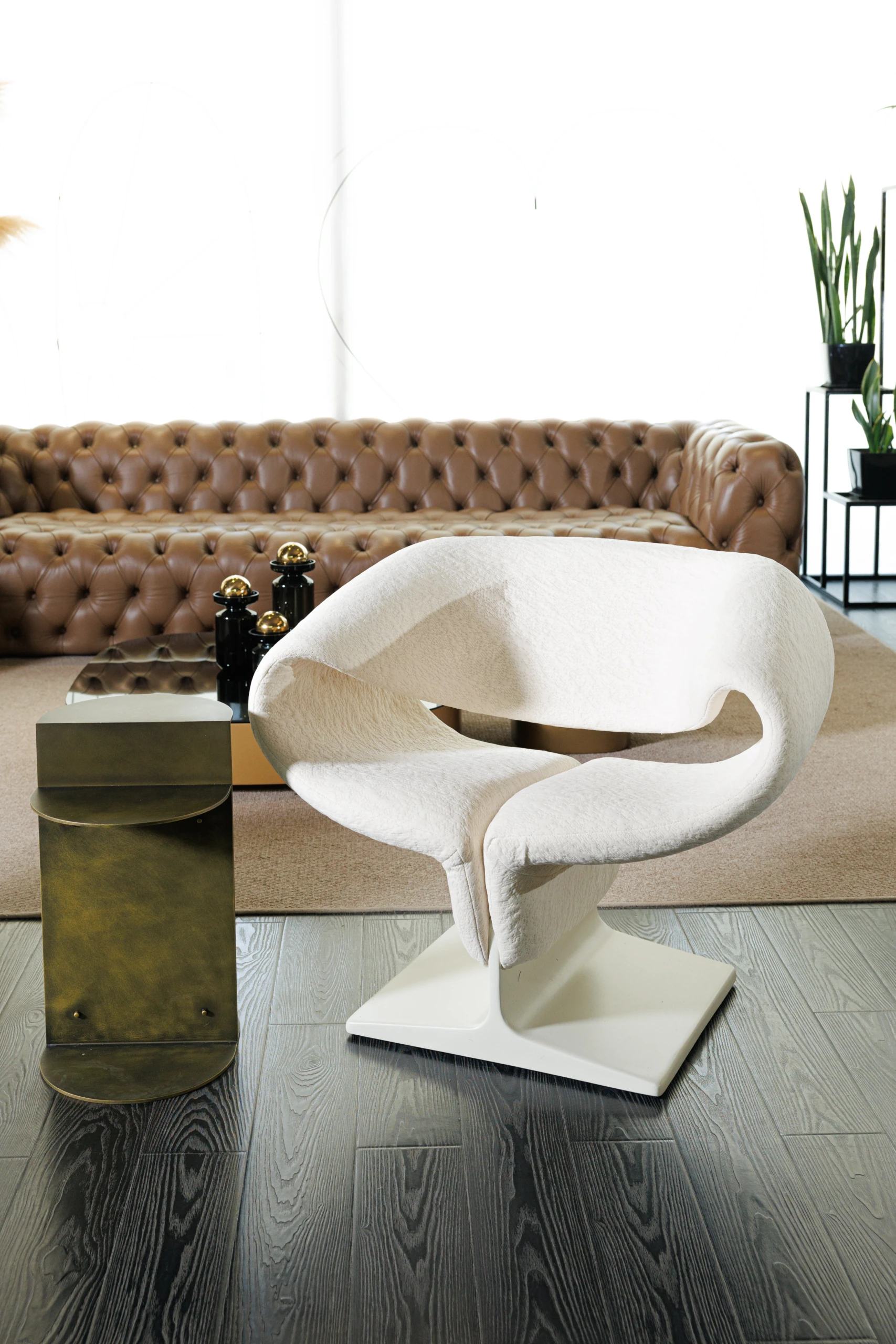 Nobu coffee table in a designer lounge setting
